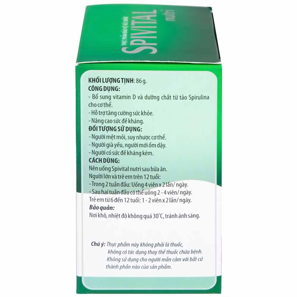 Hình ảnh Viên uống Spivital Nutri DHG bổ sung dưỡng chất, tăng cường sức khỏe (10 vỉ x 10 viên)