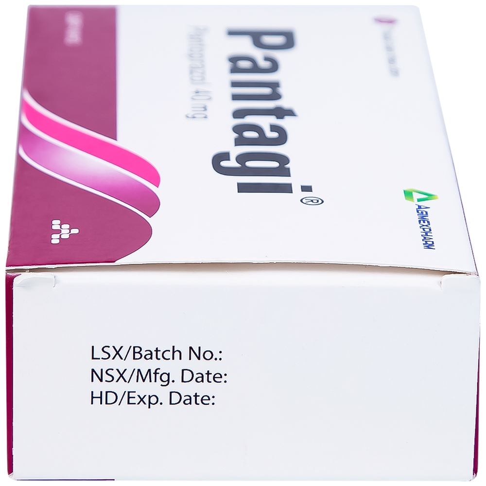 Hình ảnh Viên nén Pantagi 40mg Agimexpharm điều trị loét dạ dày - tá tràng (3 vỉ x 10 viên)