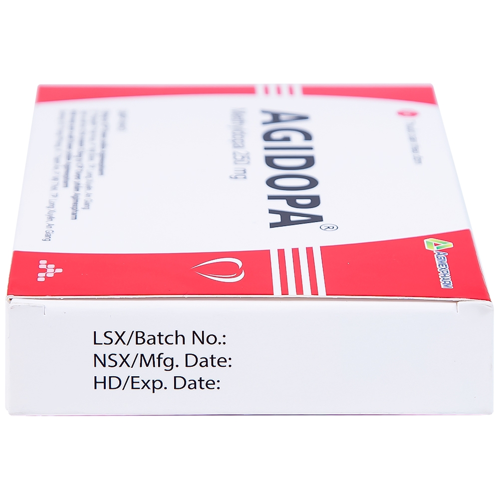 Hình ảnh Thuốc Agidopa Agimexpharm điều trị tăng huyết áp (2 vỉ x 10 viên)