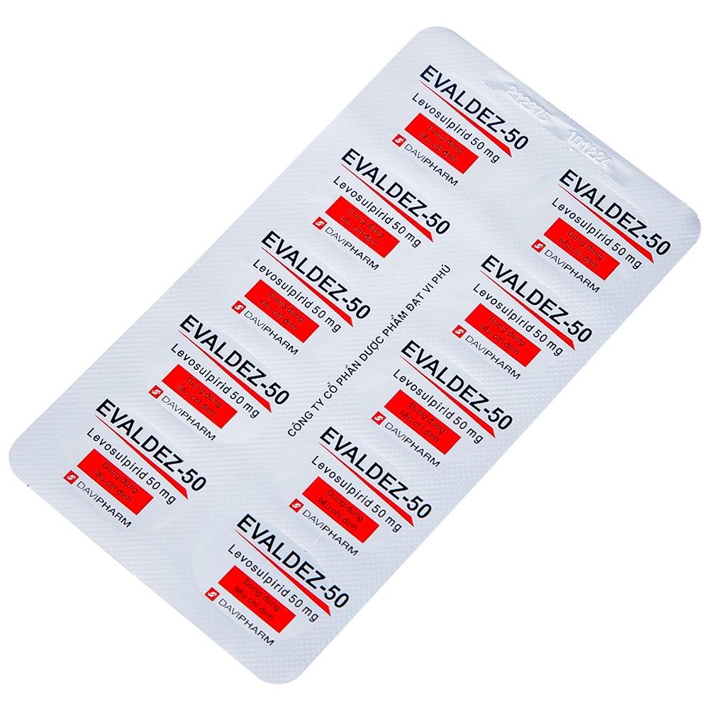 Hình ảnh Thuốc Evaldez 50 Davipharm điều trị trầm cảm (6 vỉ x 10 viên)