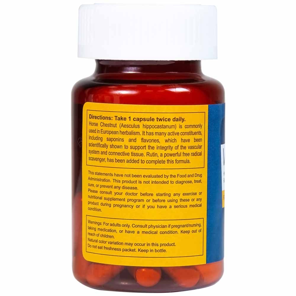 Hình ảnh Viên uống Venocap Global Pharm giúp cải thiện các triệu chứng suy giãn tính mạch (30 viên)