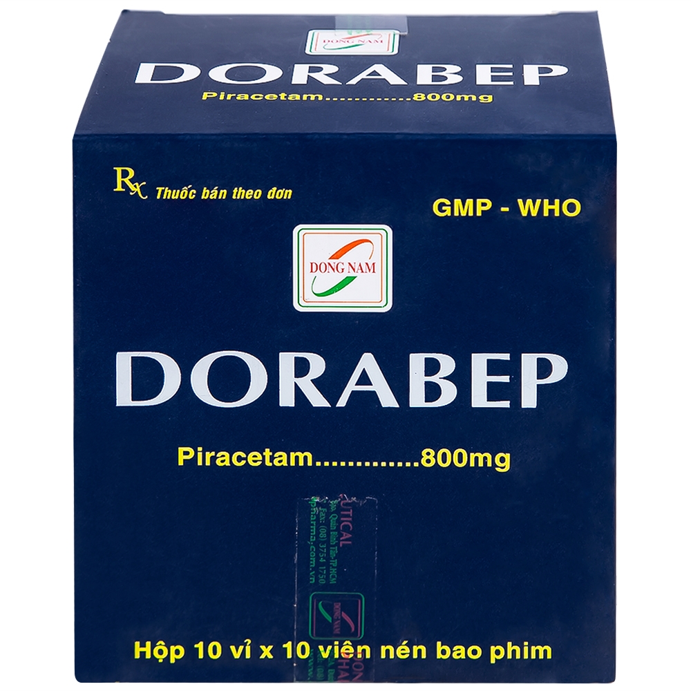 Hình ảnh Thuốc Dorabep 800mg Đông Nam điều trị triệu chứng chóng mặt (10 vỉ x 10 viên)