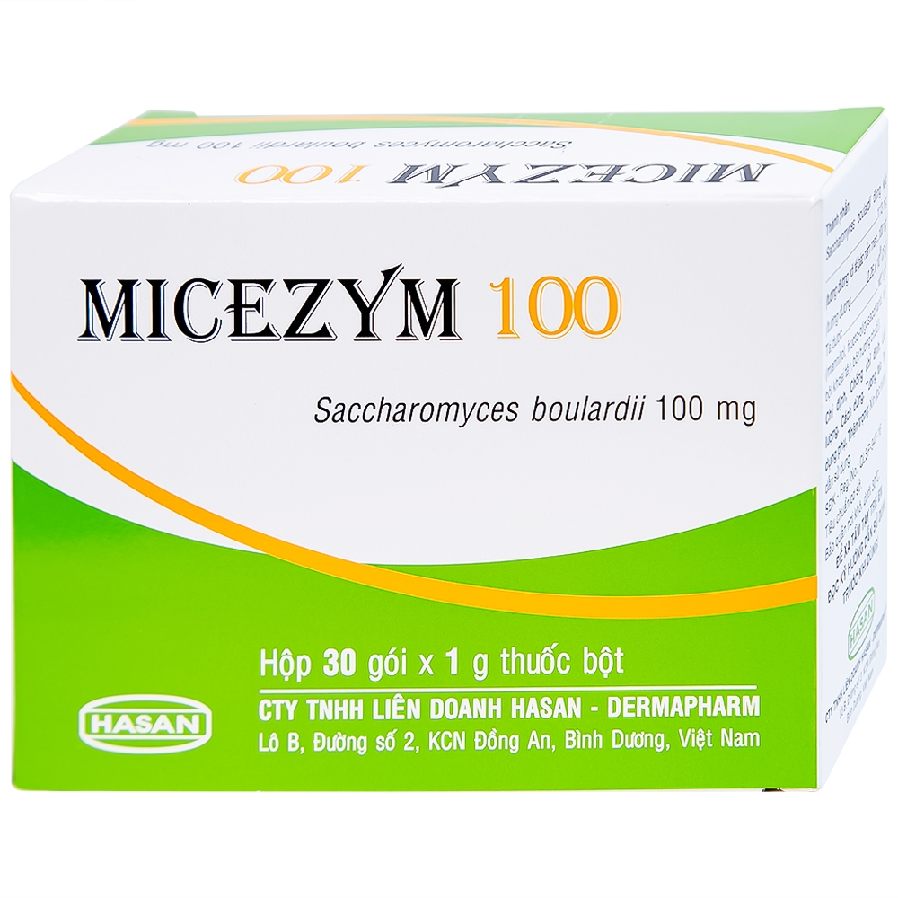 Hình ảnh Thuốc bột Micezym 100 Hasan phòng ngừa và điều trị tiêu chảy (30 gói x 1g))