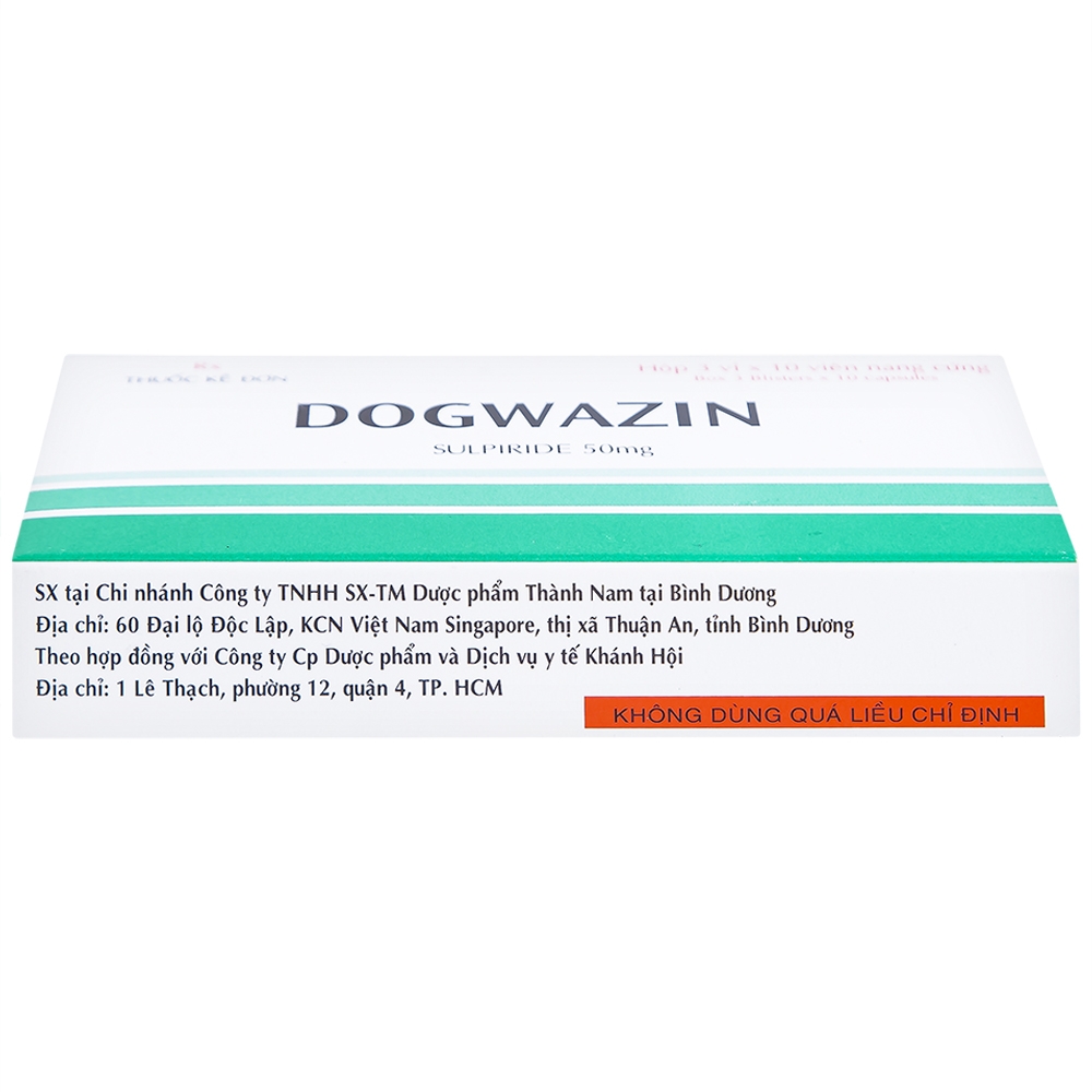 Hình ảnh Thuốc Dogwazin Thành Nam điều trị các triệu chứng lo âu, rối loạn hành vi nặng (3 vỉ x 10 viên)