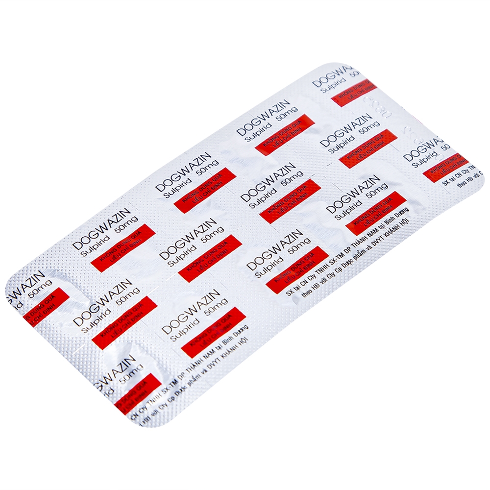 Hình ảnh Thuốc Dogwazin Thành Nam điều trị các triệu chứng lo âu, rối loạn hành vi nặng (3 vỉ x 10 viên)