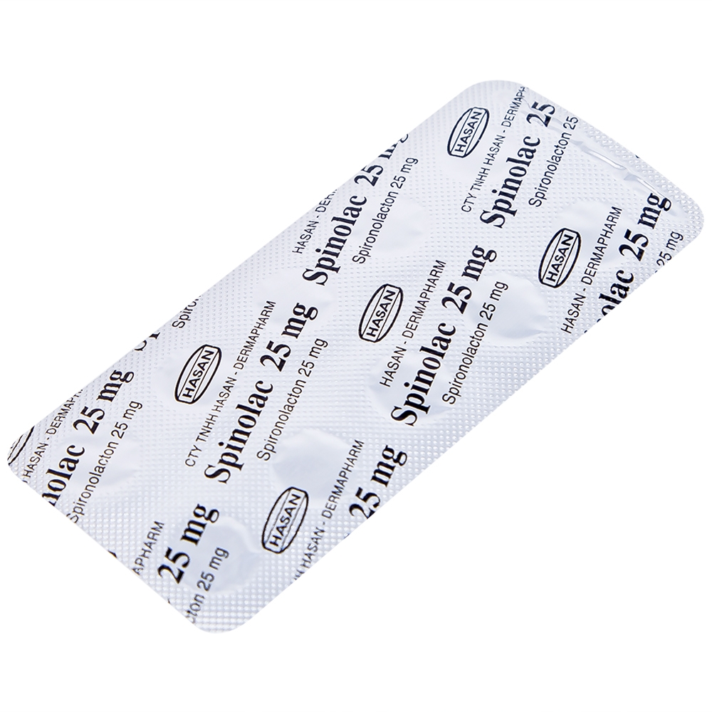 Hình ảnh Thuốc Spinolac 25mg Hasan điều trị phù do tim sung huyết (10 vỉ x 10 viên) 