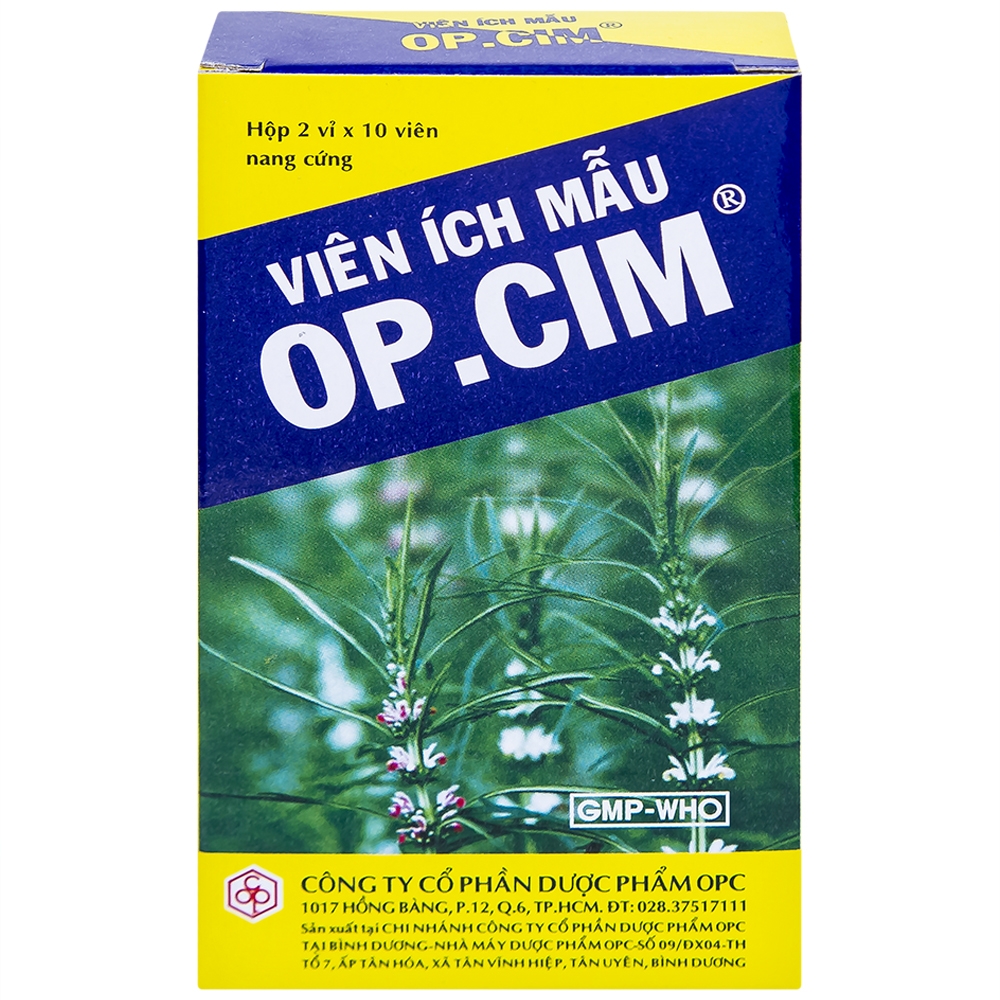 Hình ảnh Viên ích mẫu OP.CIM OPC điều hòa kinh nguyệt (2 vỉ x 10 viên)