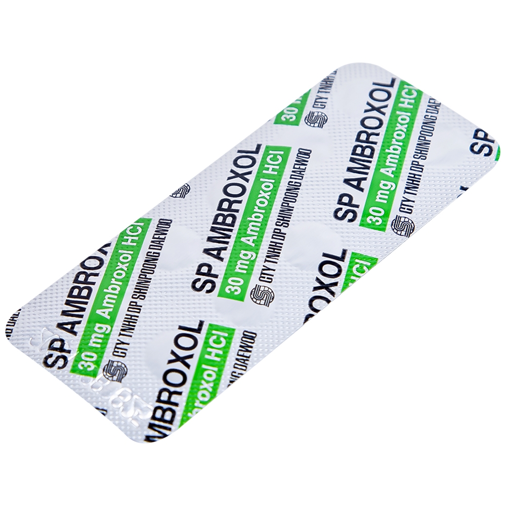 Hình ảnh Thuốc SP Ambroxol 30mg điều trị các bệnh cấp và mạn tính ở đường hô hấp (10 vỉ x 10 viên)