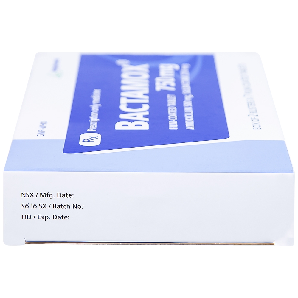 Hình ảnh Thuốc Bactamox 750 Imexpharm điều trị nhiễm khuẩn (2 vỉ x 7 viên)