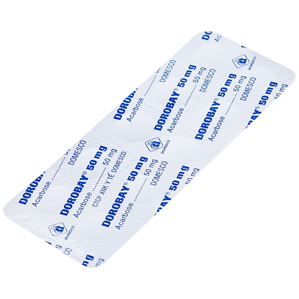 Hình ảnh Thuốc Dorobay 50mg Domesco điều trị đái tháo đường típ 2 (3 vỉ x 10 viên)