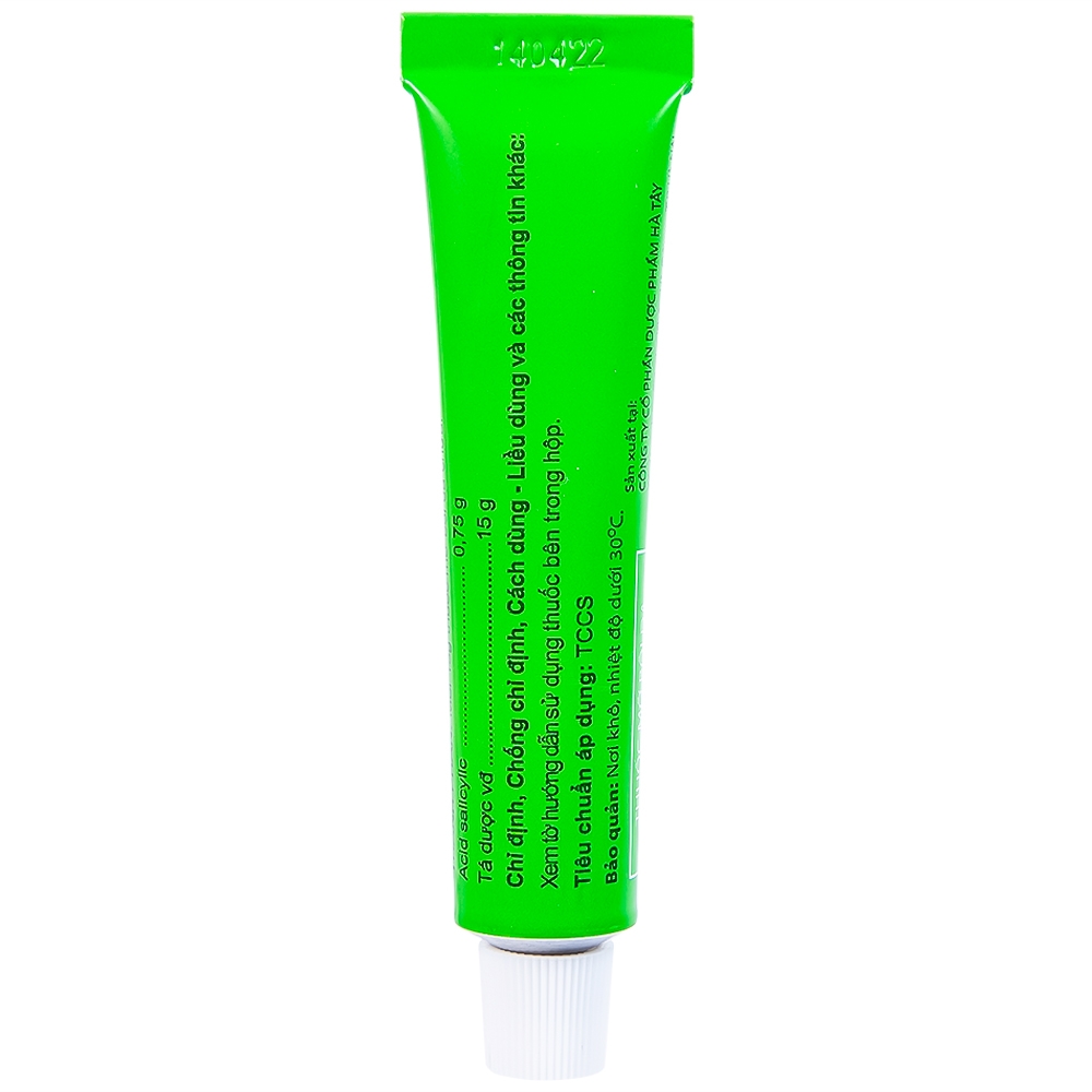 Hình ảnh Thuốc mỡ bôi da Salicylic 5% Hataphar làm bạt sừng, bong vẩy (15g)