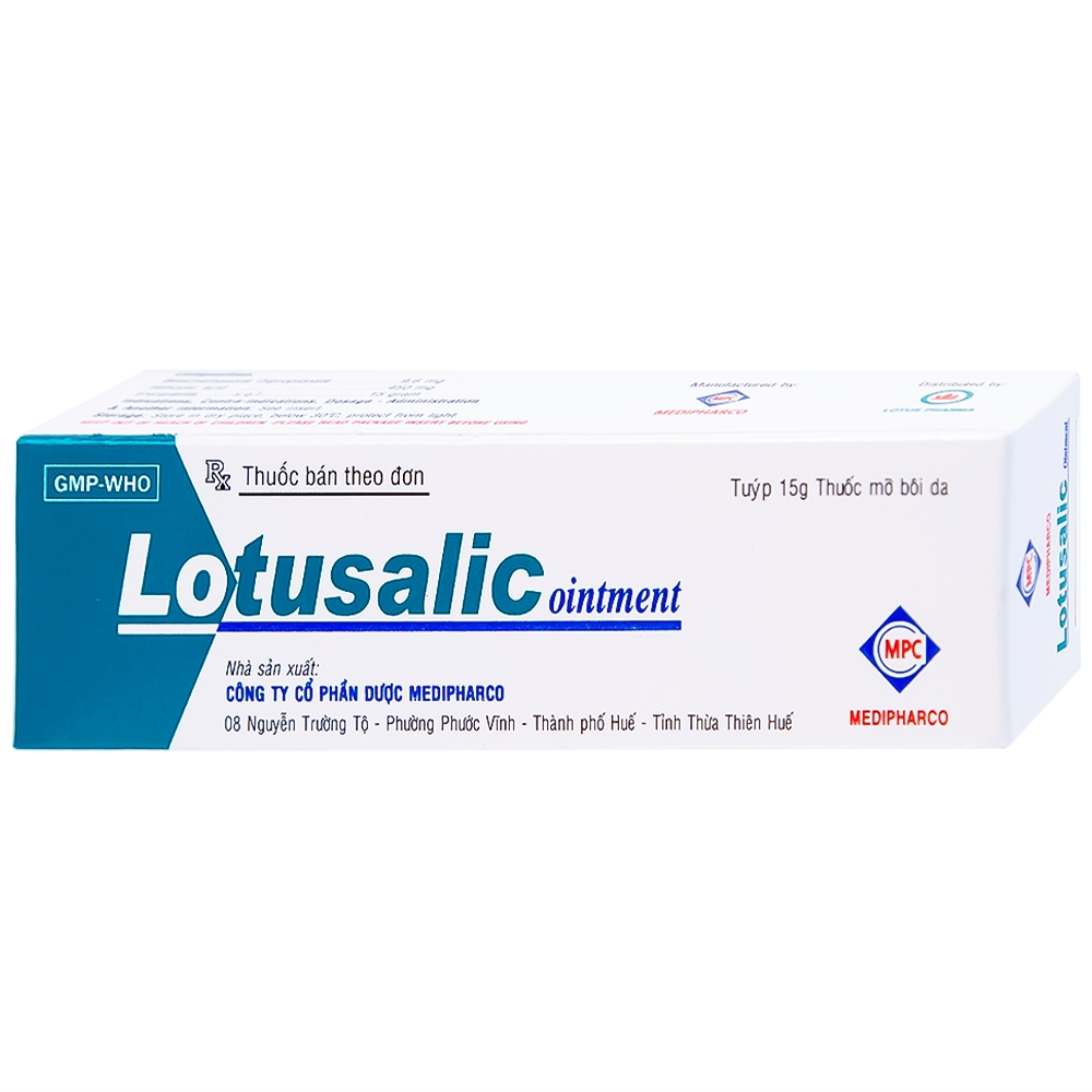 Hình ảnh Thuốc mỡ bôi da Lotusalic Medipharco giảm các biểu hiện viêm của bệnh da dày sừng và bệnh da khô (15g)