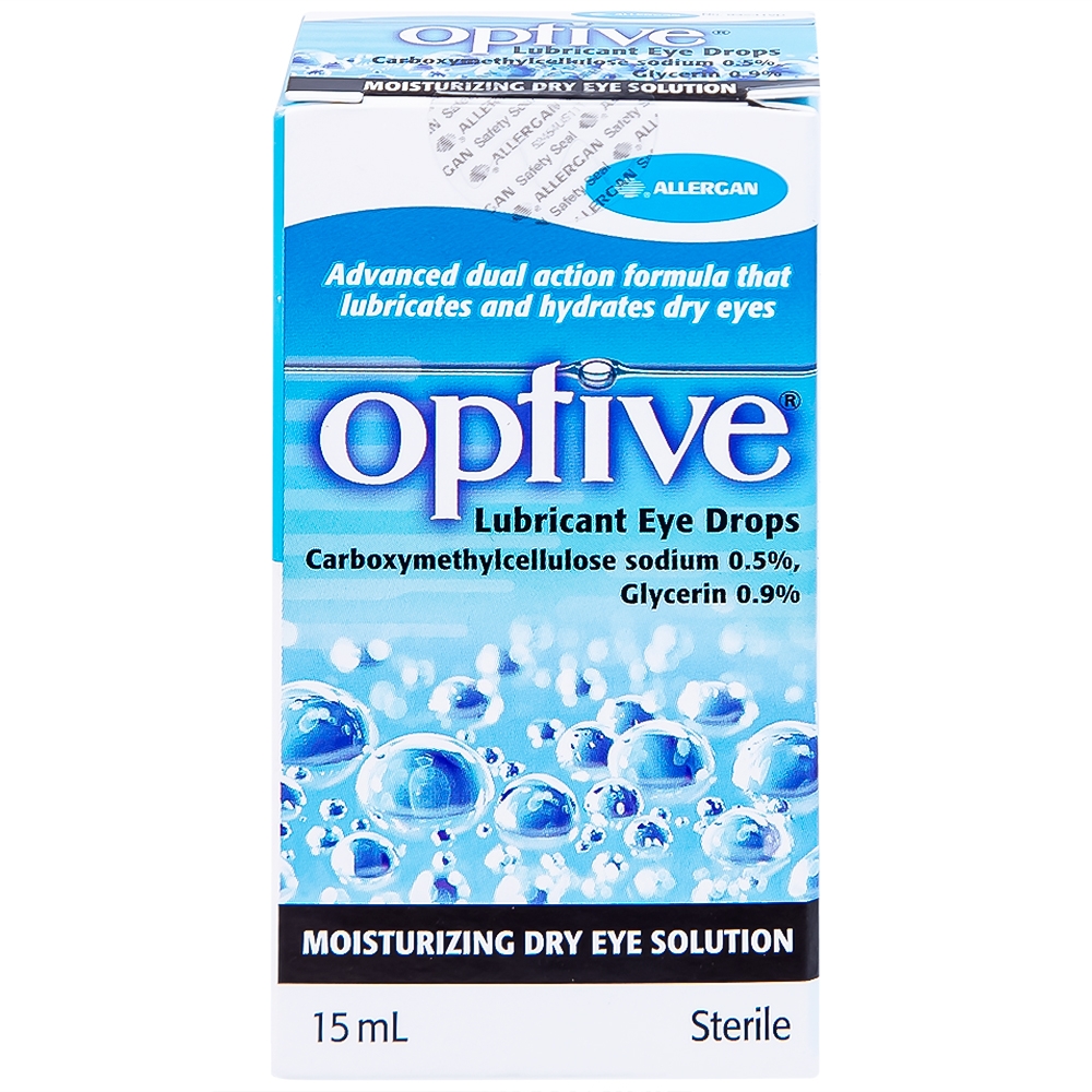 Hình ảnh Thuốc nhỏ mắt Optive Allergan giảm nóng, kích ứng và khó chịu do khô mắt (15ml)