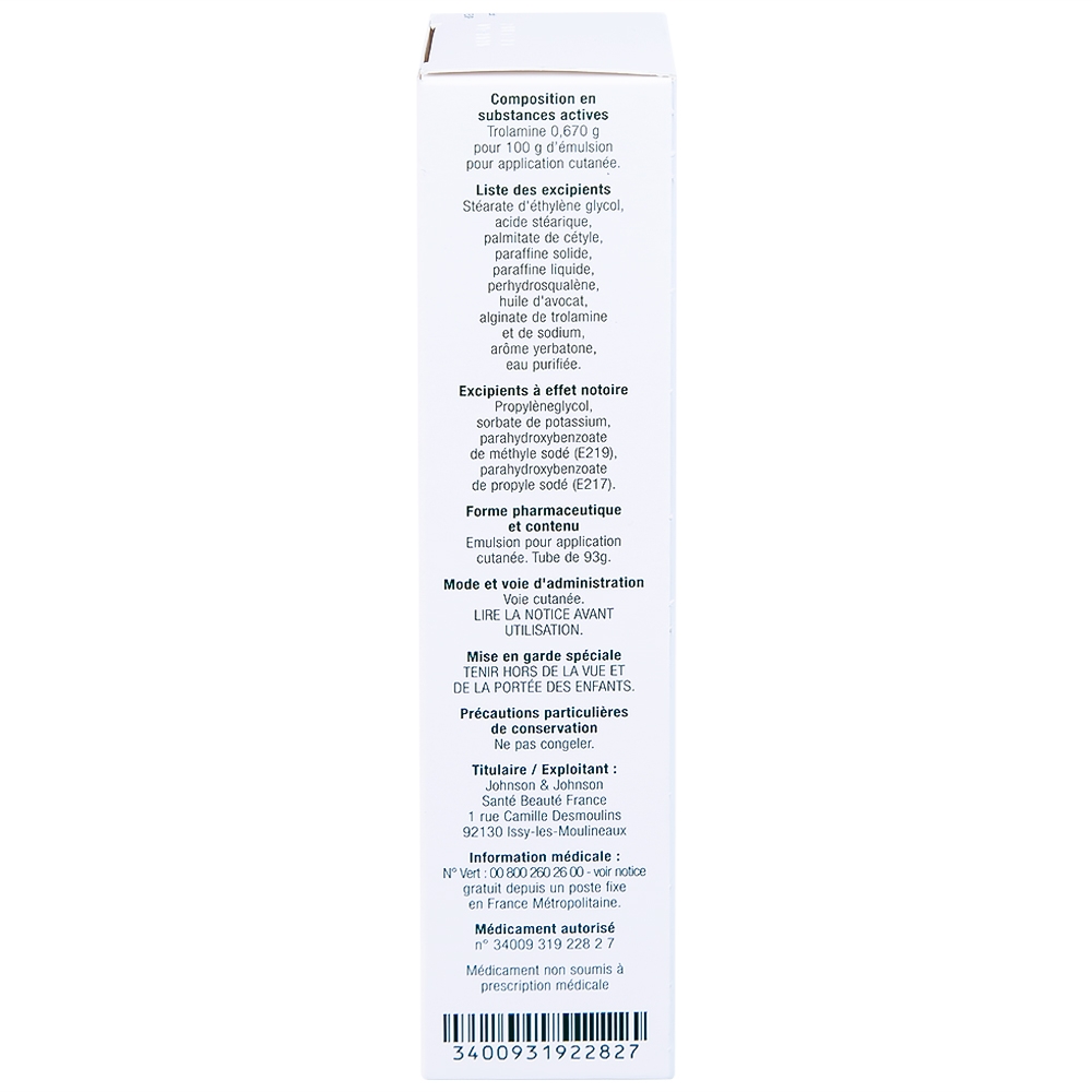 Hình ảnh Nhũ tương Biafine Janssen điều trị bỏng độ 1, độ 2, các vết thương ngoài da không nhiễm trùng (93g)