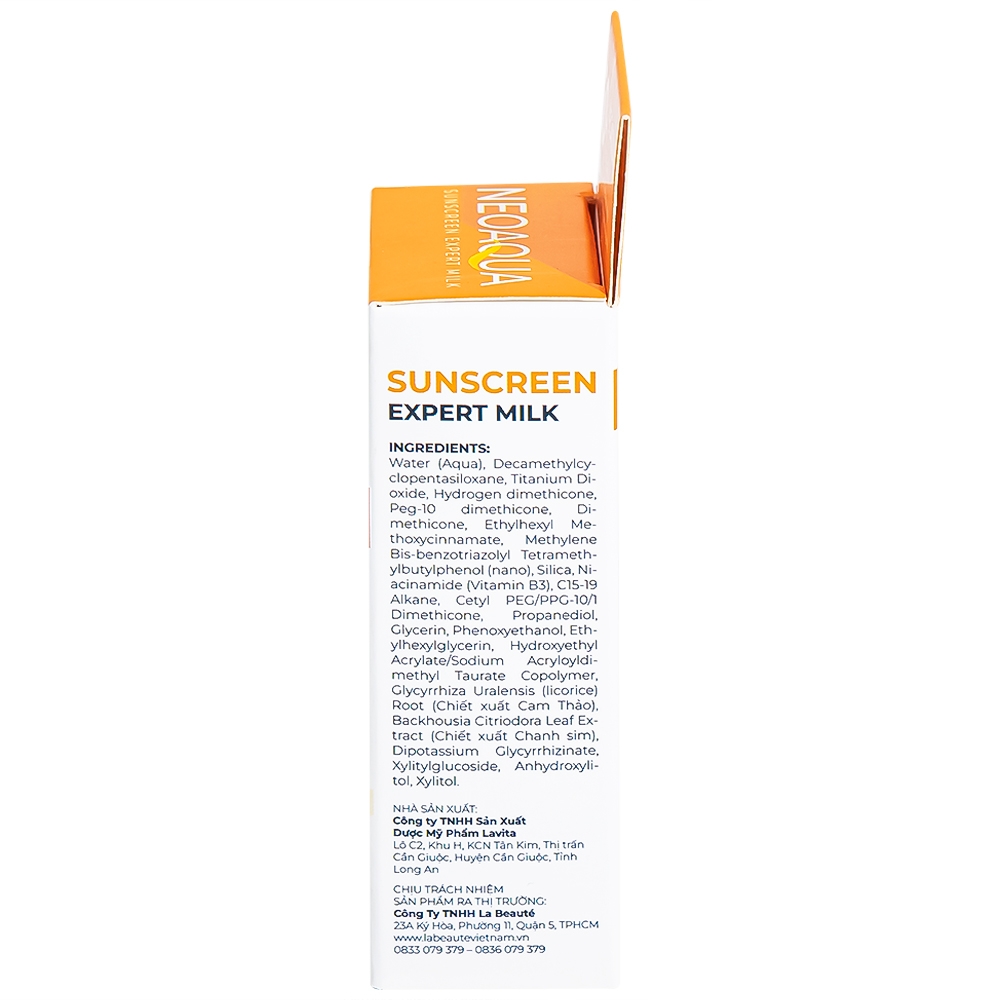 Hình ảnh Sữa chống nắng dưỡng ẩm kiềm dầu NeoAqua Sunscreen Expert Milk SPF50+ (30ml)