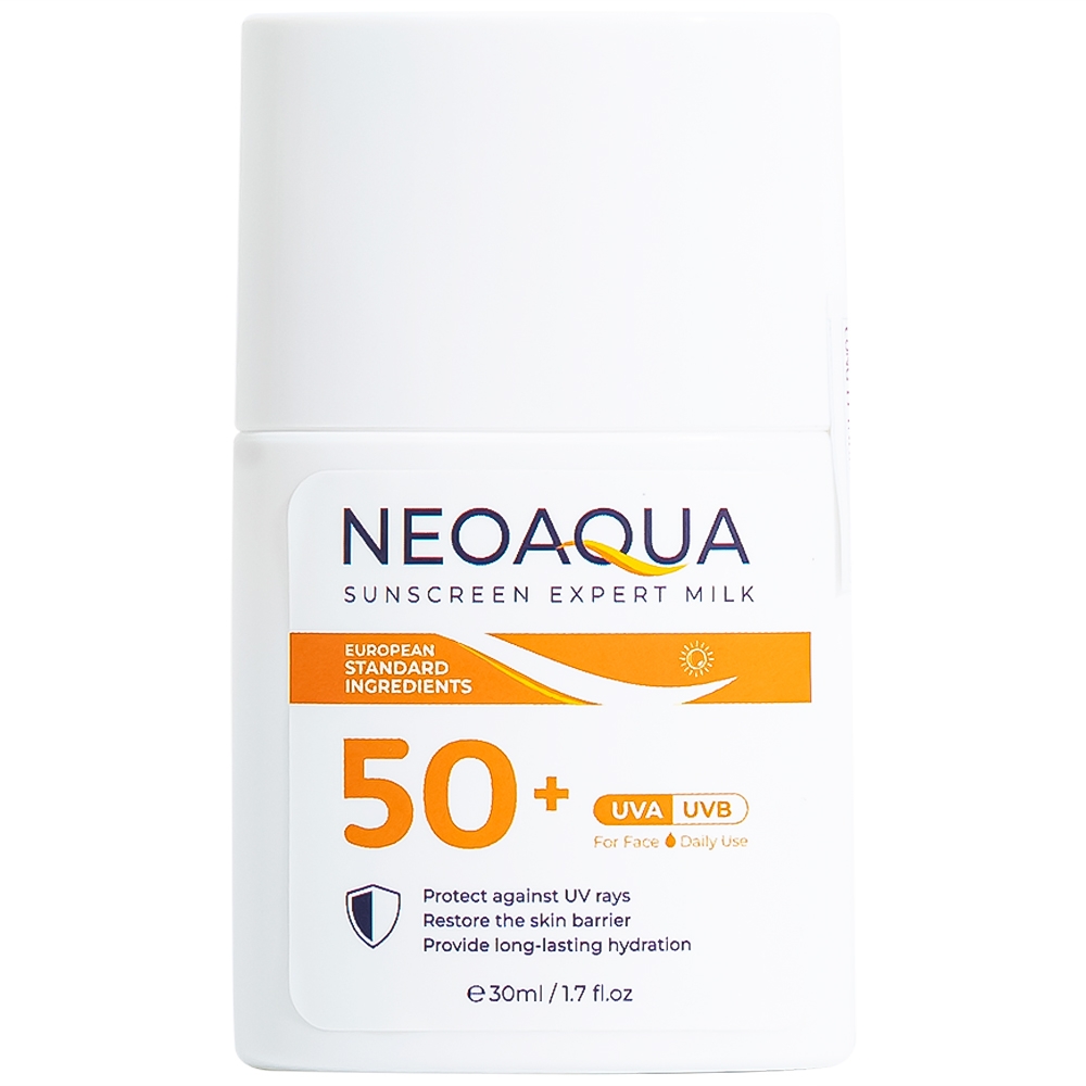 Hình ảnh Sữa chống nắng dưỡng ẩm kiềm dầu NeoAqua Sunscreen Expert Milk SPF50+ (30ml)