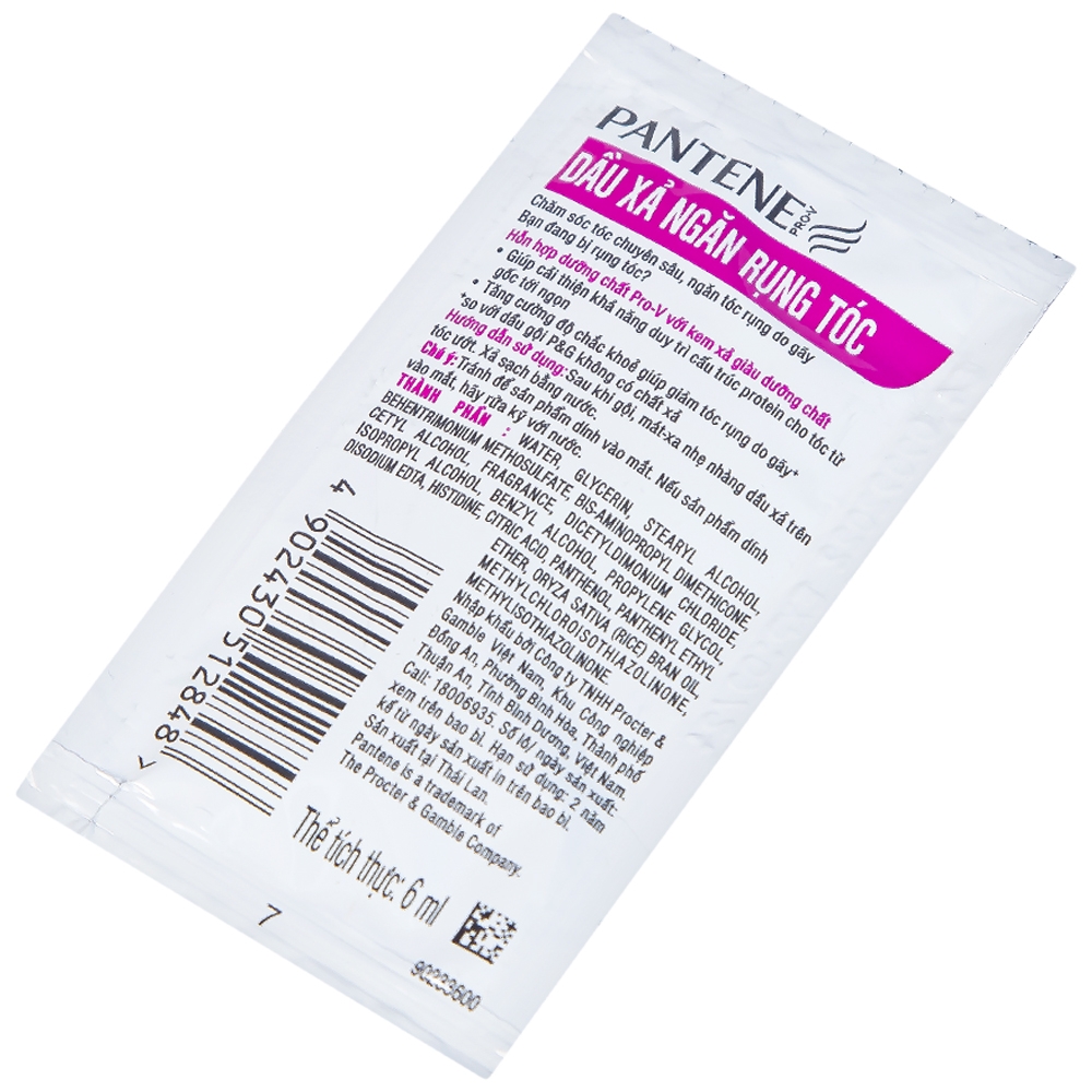 Hình ảnh Dầu xả ngăn rụng tóc Pantene dạng dây (10 gói x 6ml)