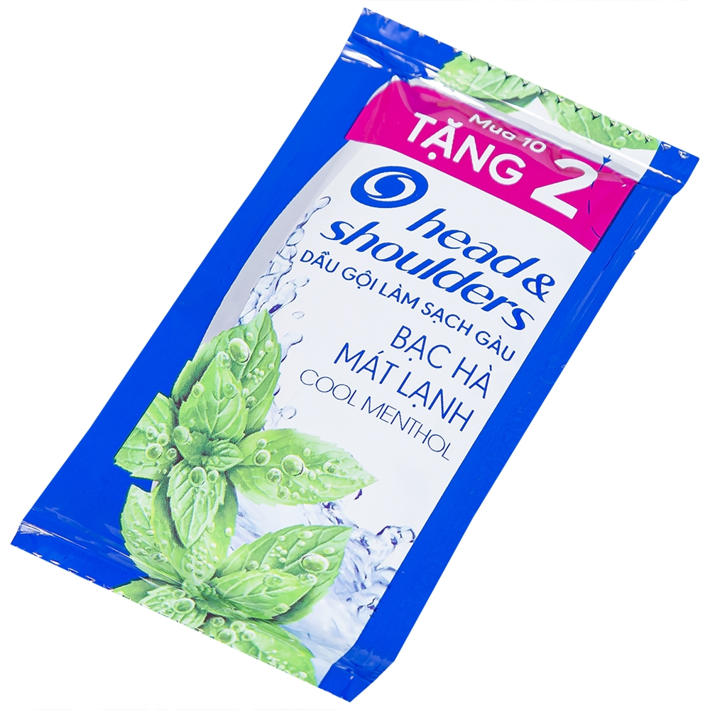 Hình ảnh Dầu gội làm sạch gàu dạng dây Head And Shoulders bạc hà mát lạnh (12 gói x 5.7ml)