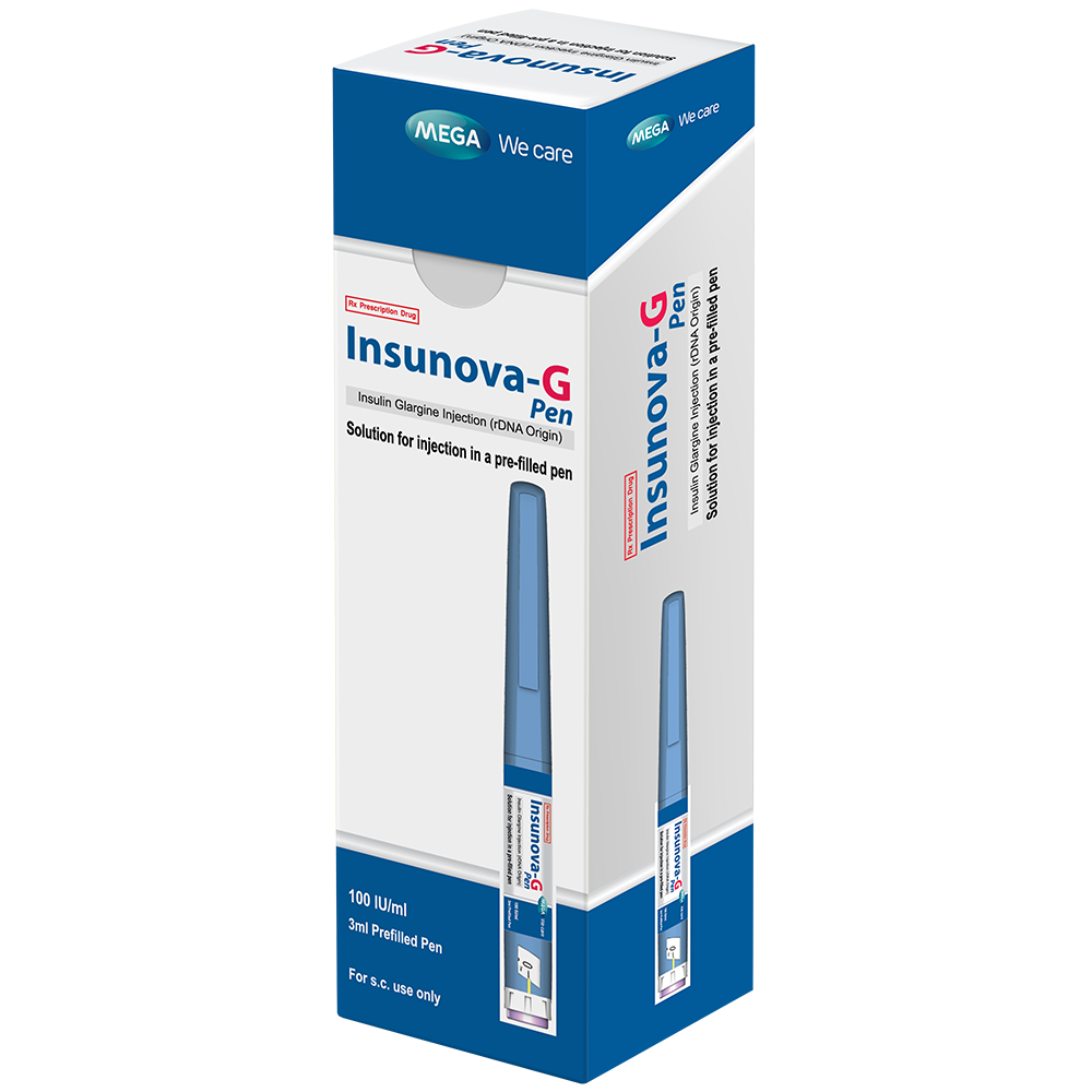 Hình ảnh Bút tiêm Insunova-G Pen giúp kiểm soát đường huyết ổn định cho bệnh nhân đái tháo đường (Hộp 1 bút 3ml)