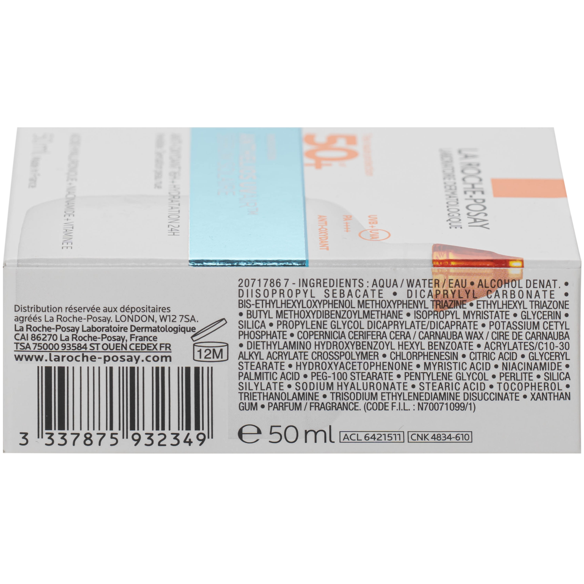 Hình ảnh Kem chống nắng thấm nhanh, không nhờn rít La Roche-Posay Anthelios Uvair Serum Solaire SPF 50+ PA++++ (50ml)