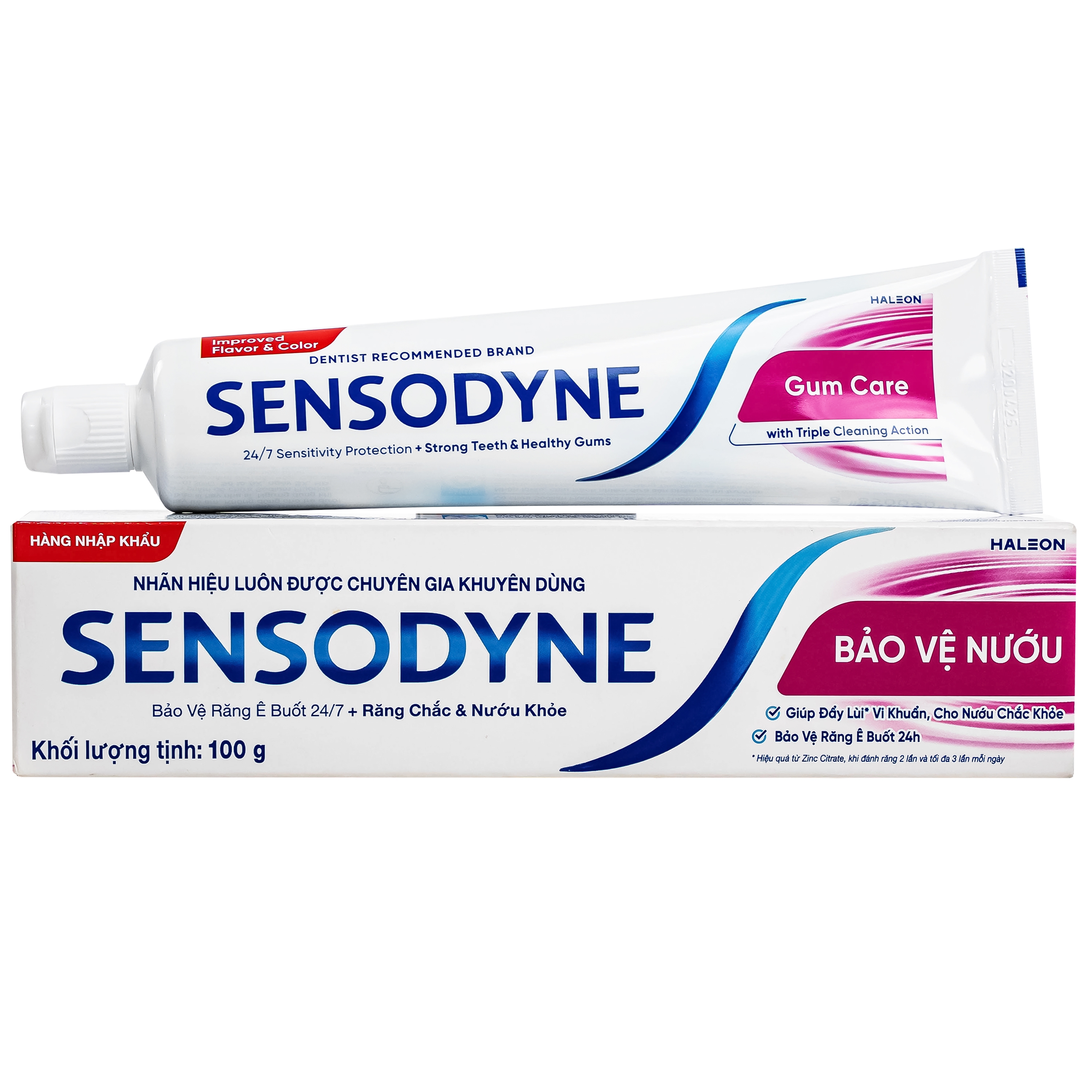 Hình ảnh Kem đánh răng Sensodyne Gum Care bảo vệ nướu chắc khỏe, bảo vệ răng ê buốt 24h (100g)