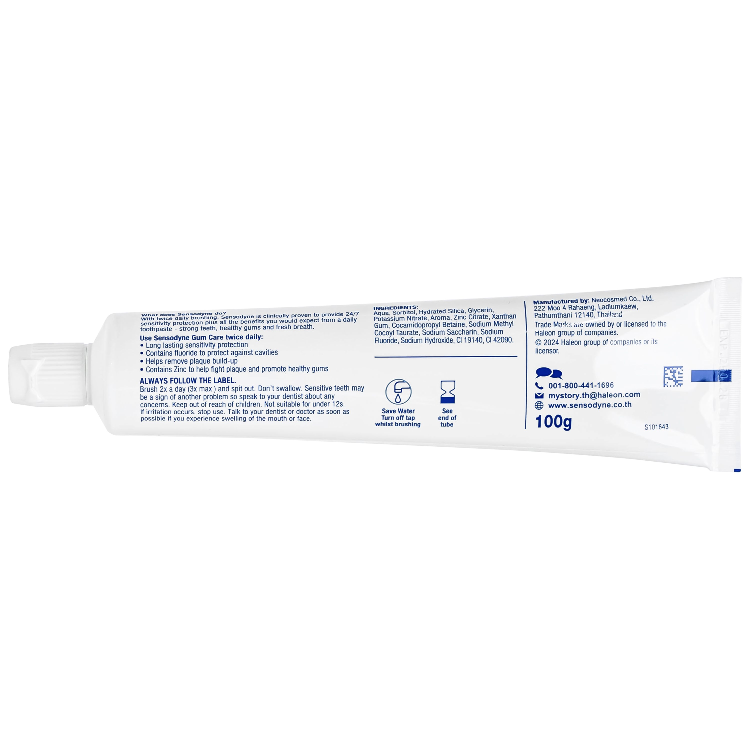 Hình ảnh Kem đánh răng Sensodyne Gum Care bảo vệ nướu chắc khỏe, bảo vệ răng ê buốt 24h (100g)