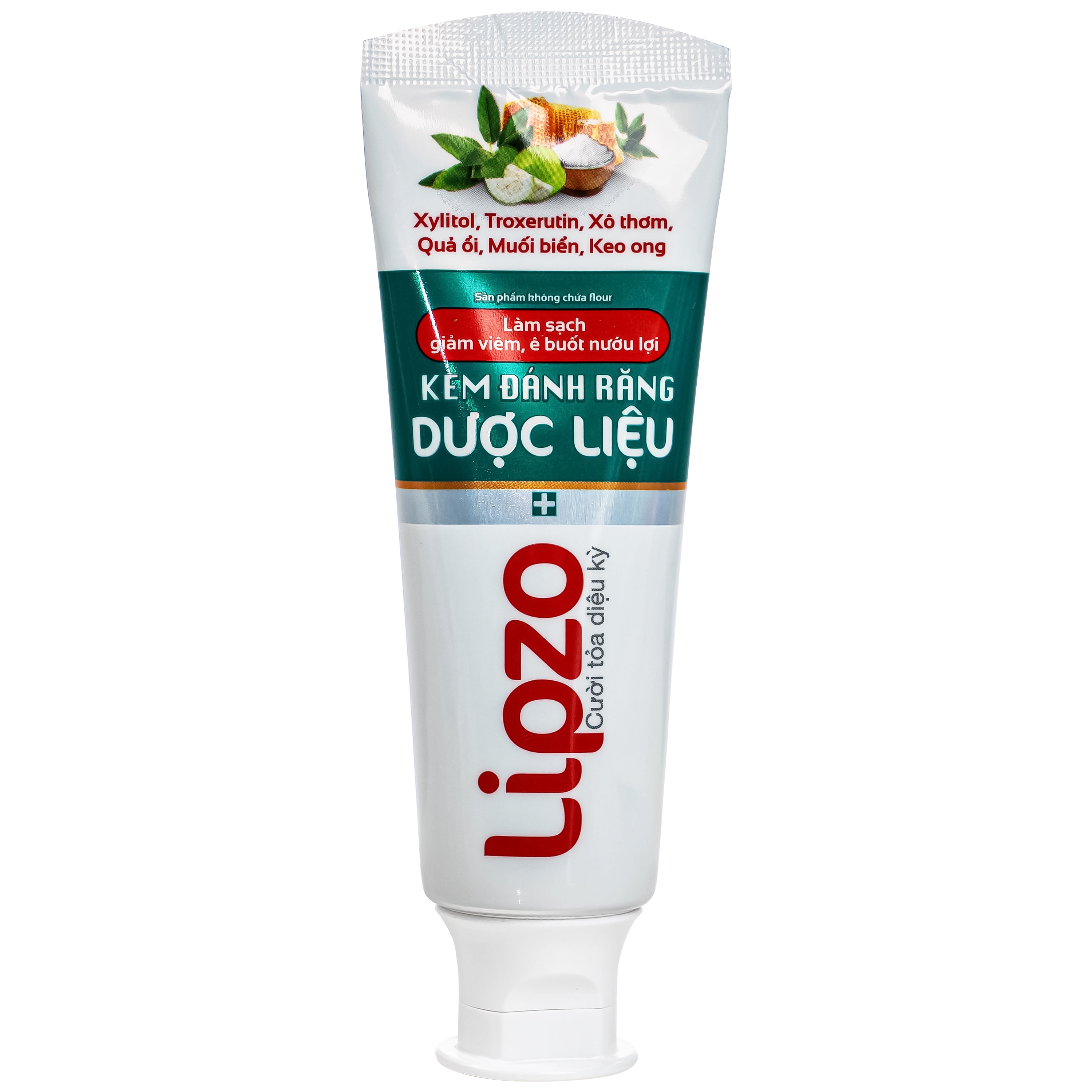 Hình ảnh Kem đánh răng dược liệu Lipzo làm sạch, giảm viêm, giảm ê buốt nướu lợi (110g)