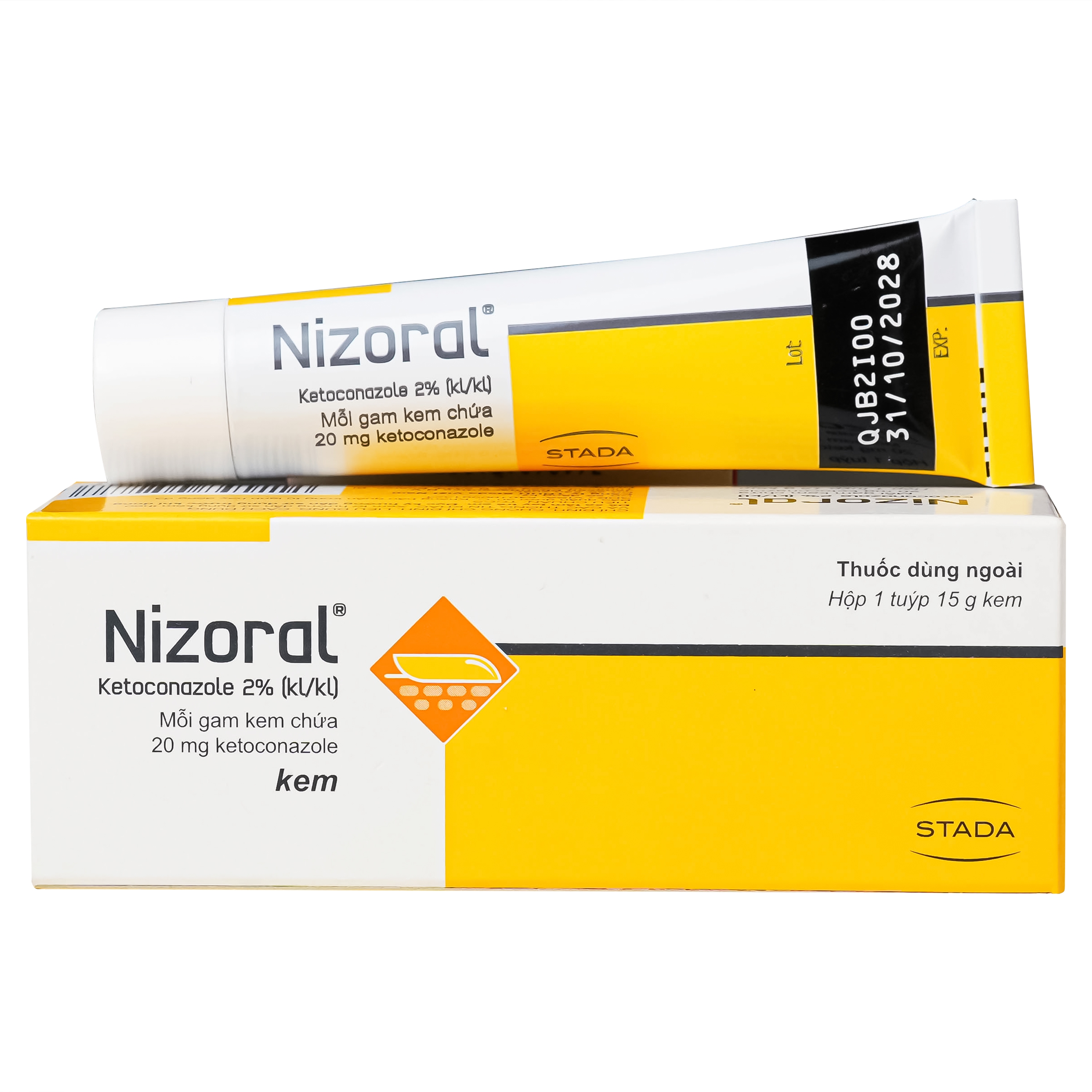 Hình ảnh Kem Nizoral Stada 20mg/g điều trị nhiễm nấm ngoài da (15g)