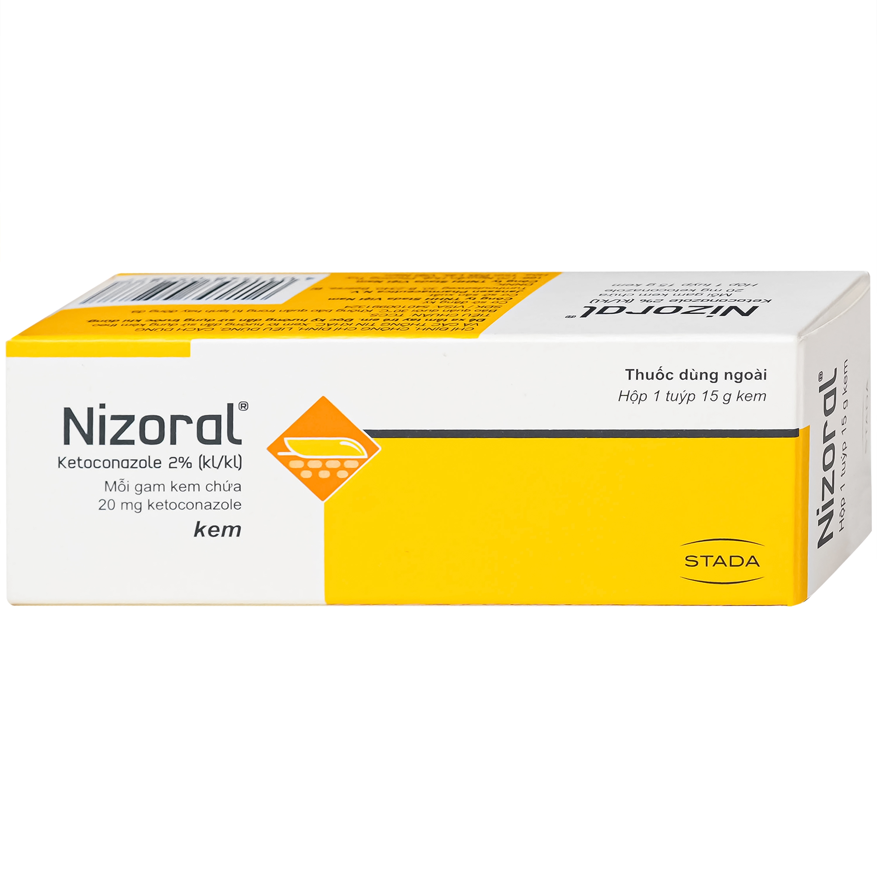 Hình ảnh Kem Nizoral Stada 20mg/g điều trị nhiễm nấm ngoài da (15g)
