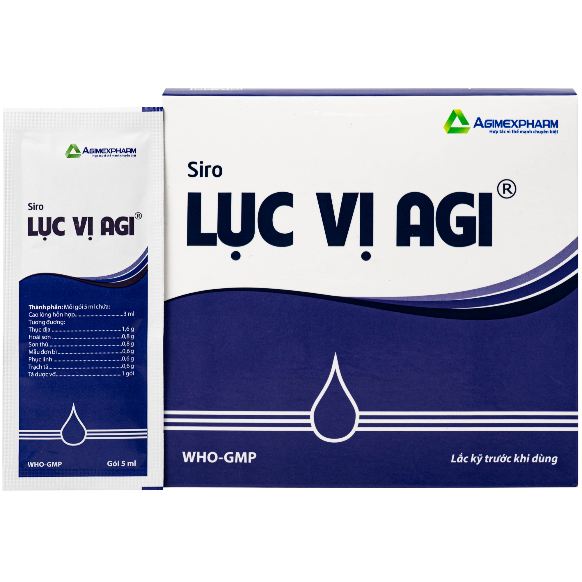 Hình ảnh Lục vị agi Điều trị biếng ăn, ra mồ hôi trộm ở trẻ, di mộng tinh miệng lưỡi lở loét ở người lớn (Hộp 30 gói)