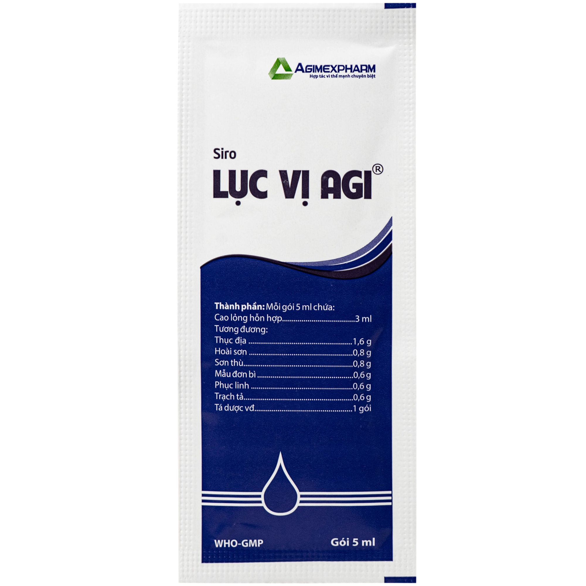 Hình ảnh Lục vị agi Điều trị biếng ăn, ra mồ hôi trộm ở trẻ, di mộng tinh miệng lưỡi lở loét ở người lớn (Hộp 30 gói)