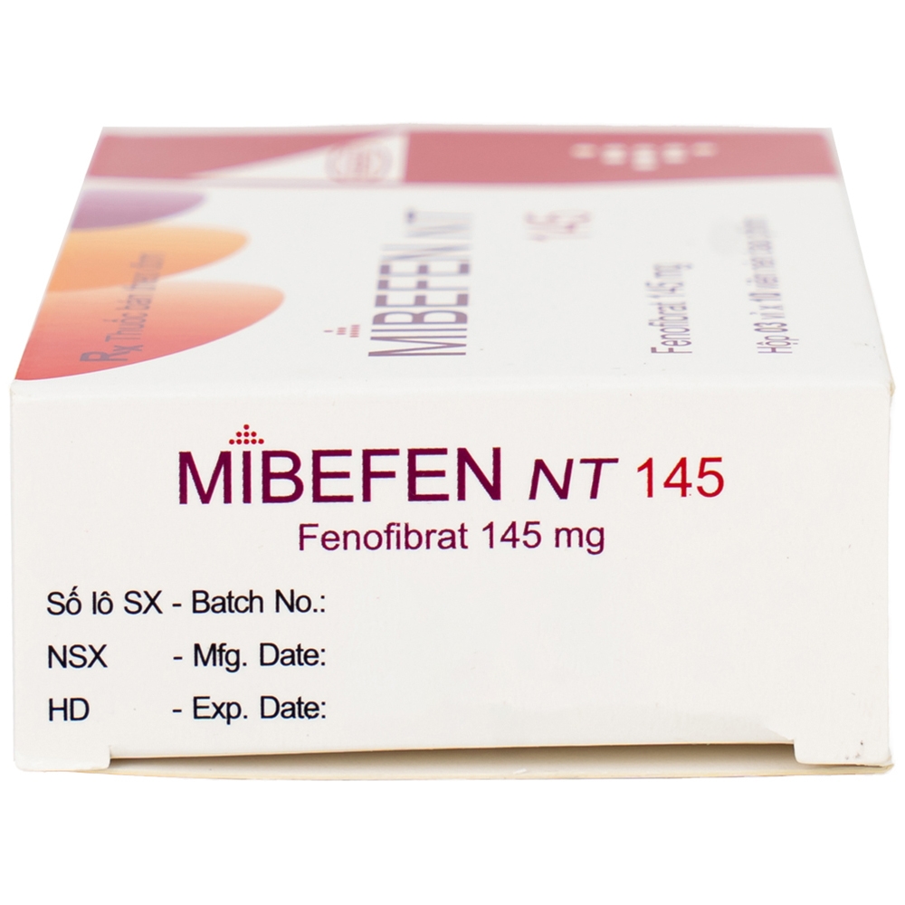 Hình ảnh Thuốc Mibefen NT 145 Hasan điều trị tăng triglycerid huyết nặng (3 vỉ x 10 viên)