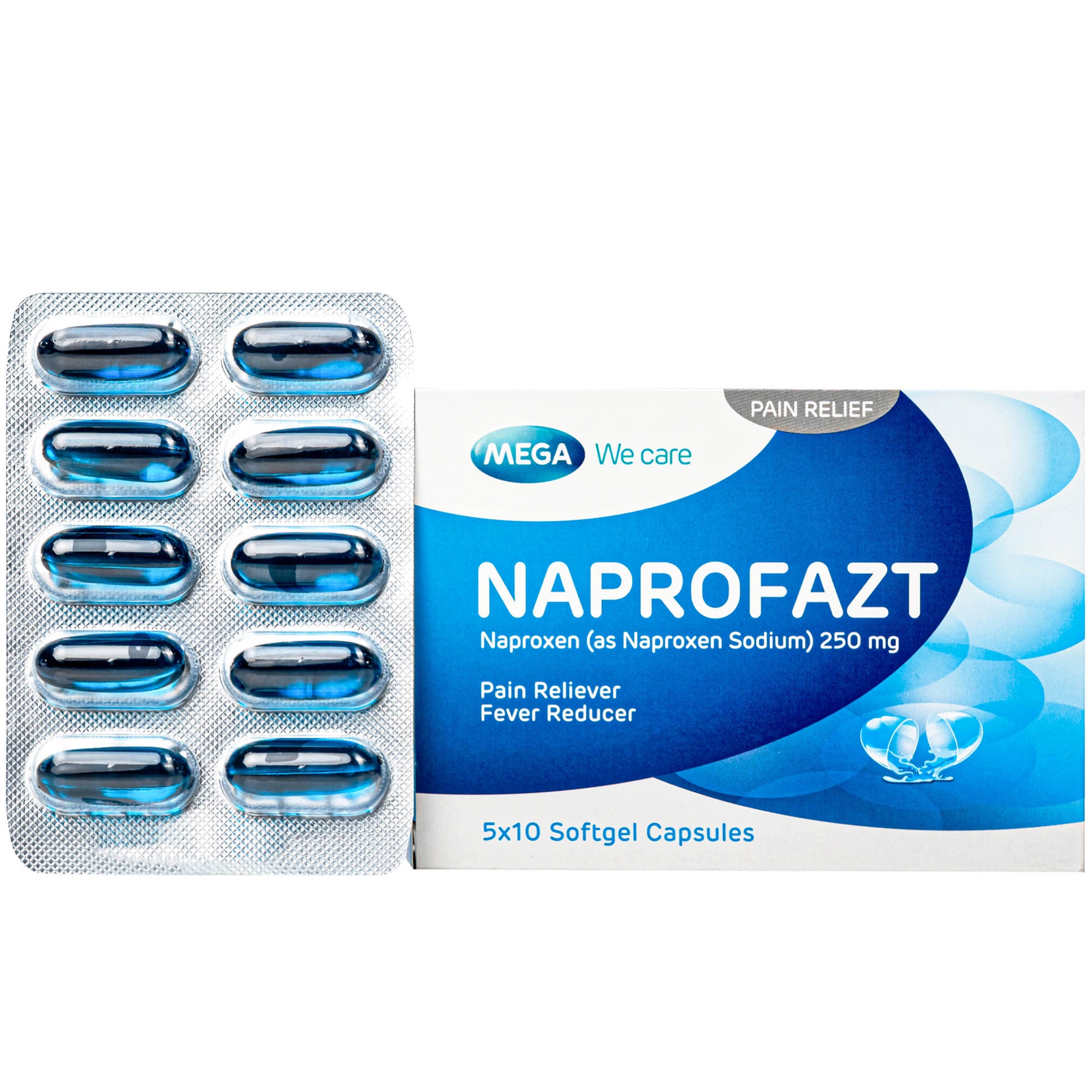 Hình ảnh Thuốc Naprofazt 250mg Chống viêm không steroid (5 vỉ x 10 viên)