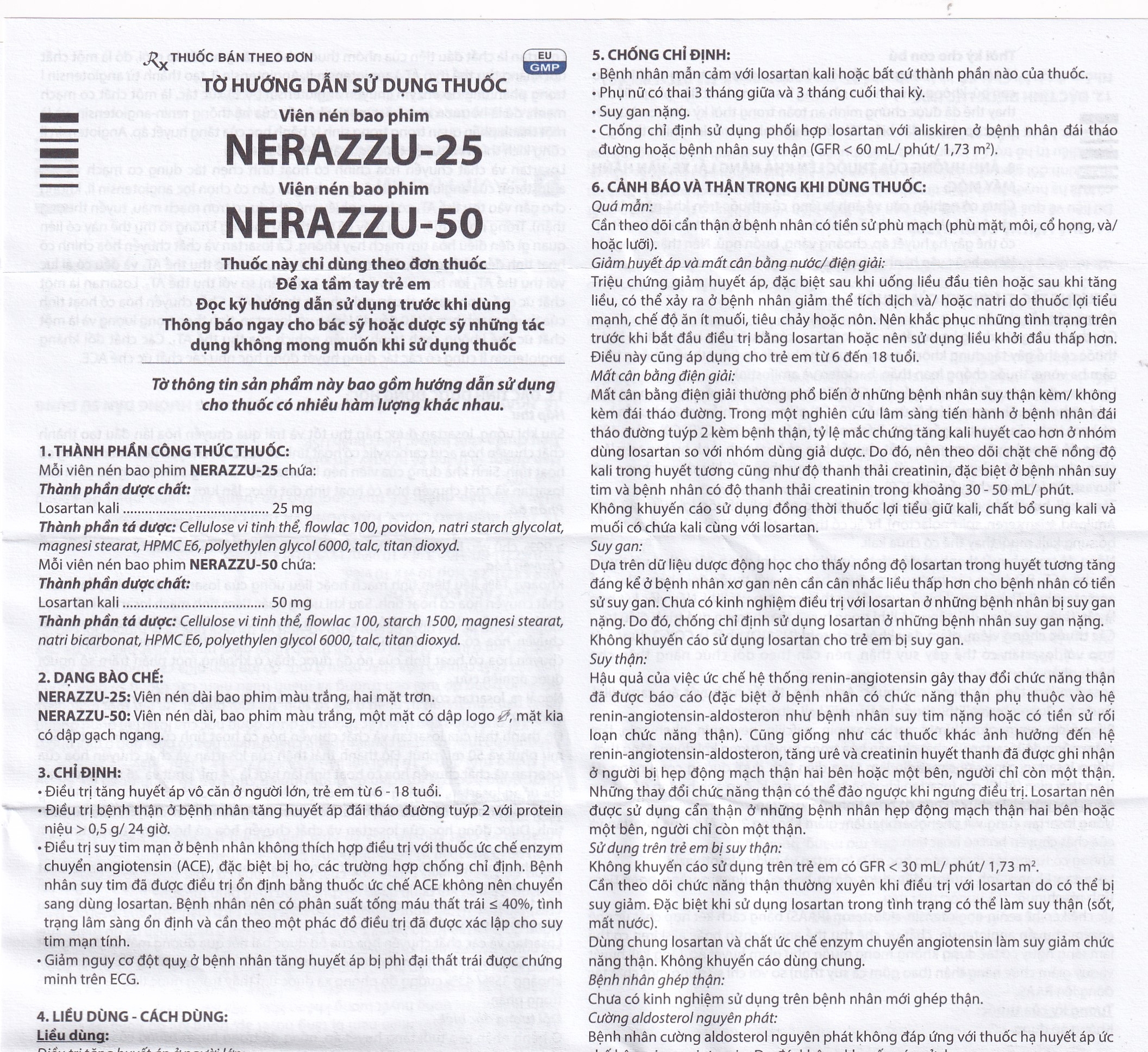 Hình ảnh Thuốc Nerazzu 50 Davipharm điều trị tăng huyết áp (3 vỉ x 10 viên)