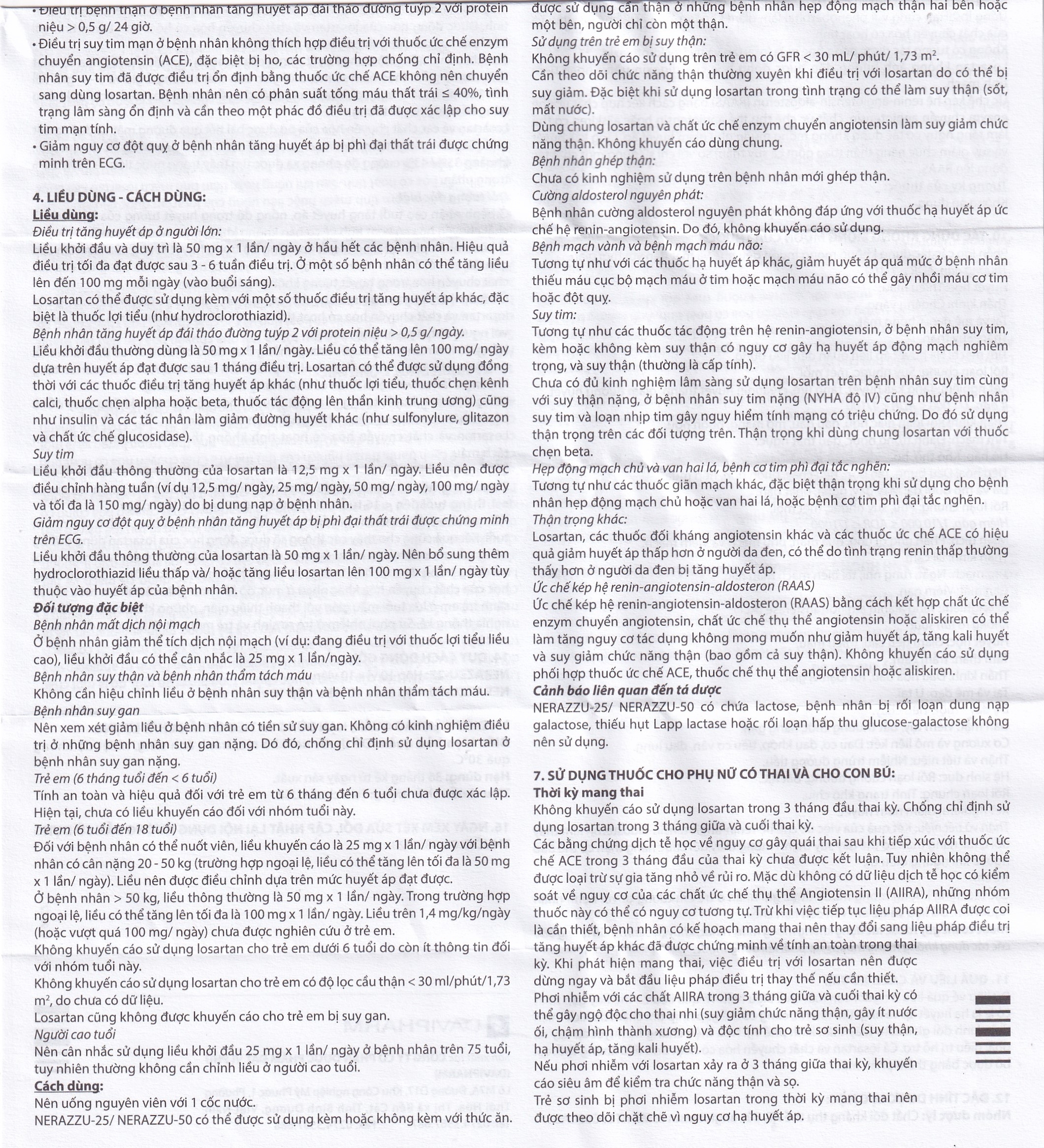Hình ảnh Thuốc Nerazzu 50 Davipharm điều trị tăng huyết áp (3 vỉ x 10 viên)