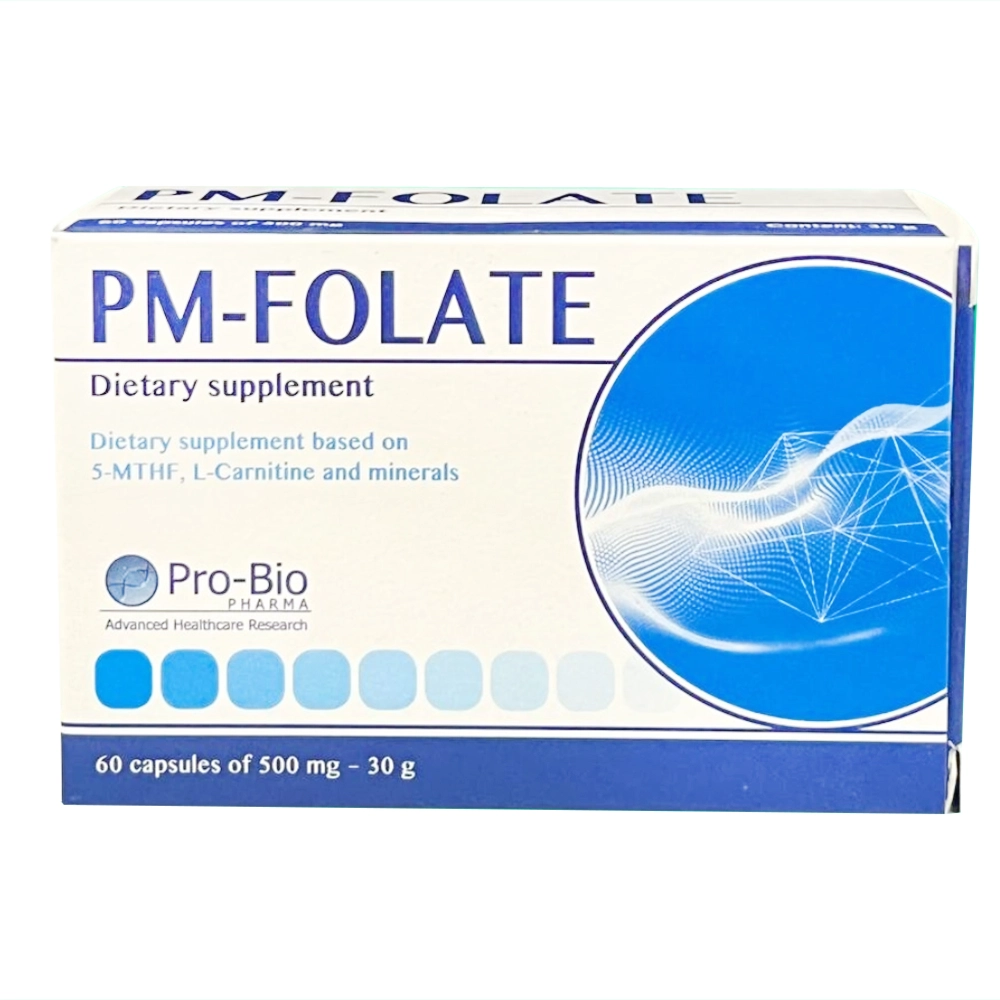 Hình ảnh Viên uống Pm-Folate Probio hỗ trợ chống oxy hóa, hỗ trợ tăng cường sức khỏe sinh sản (60 viên x 30g)