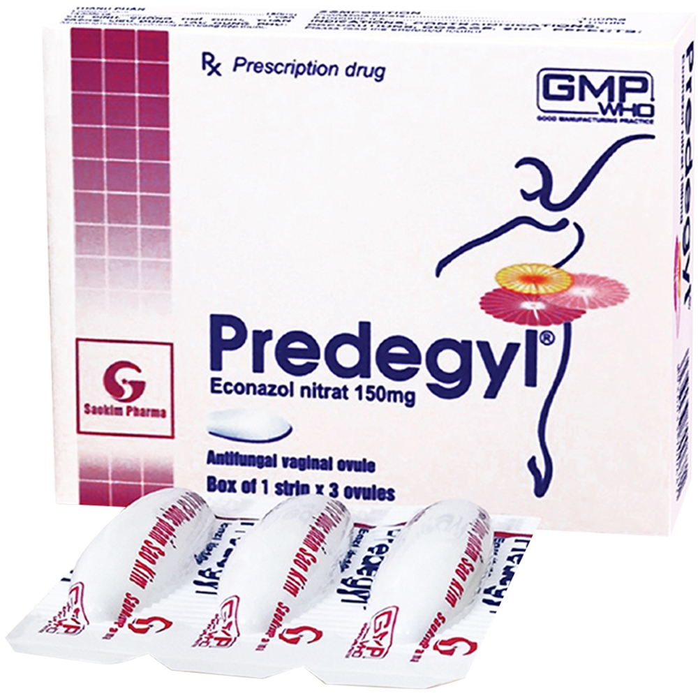 Hình ảnh Thuốc Predegyl 150mg Sao Kim điều trị các bệnh viêm âm đạo (1 vỉ x 3 viên)