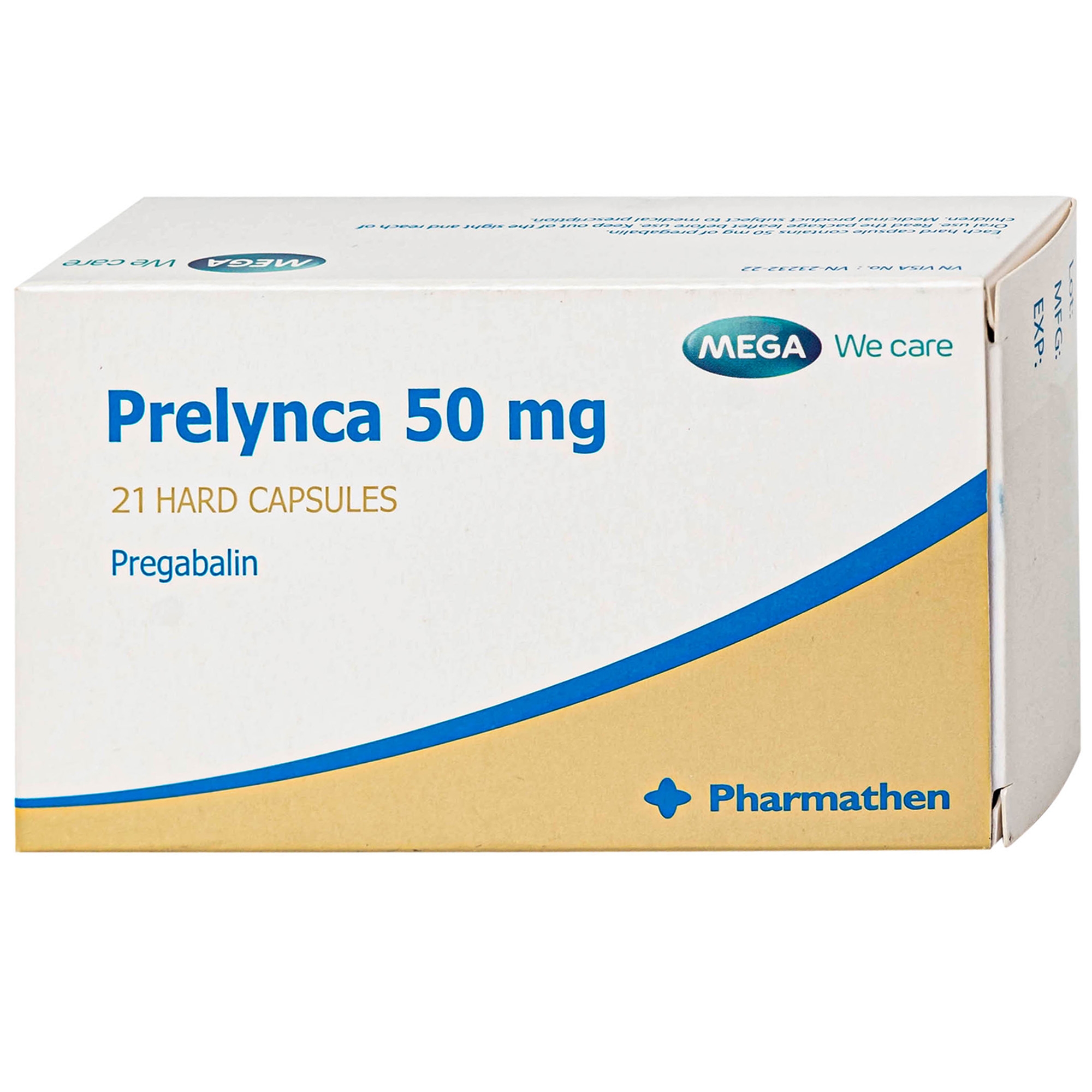 Hình ảnh Thuốc Prelynca 50mg trị rối loạn lo âu lan tỏa, hỗ trợ động kinh cục bộ (2 vỉ x 14 viên)
