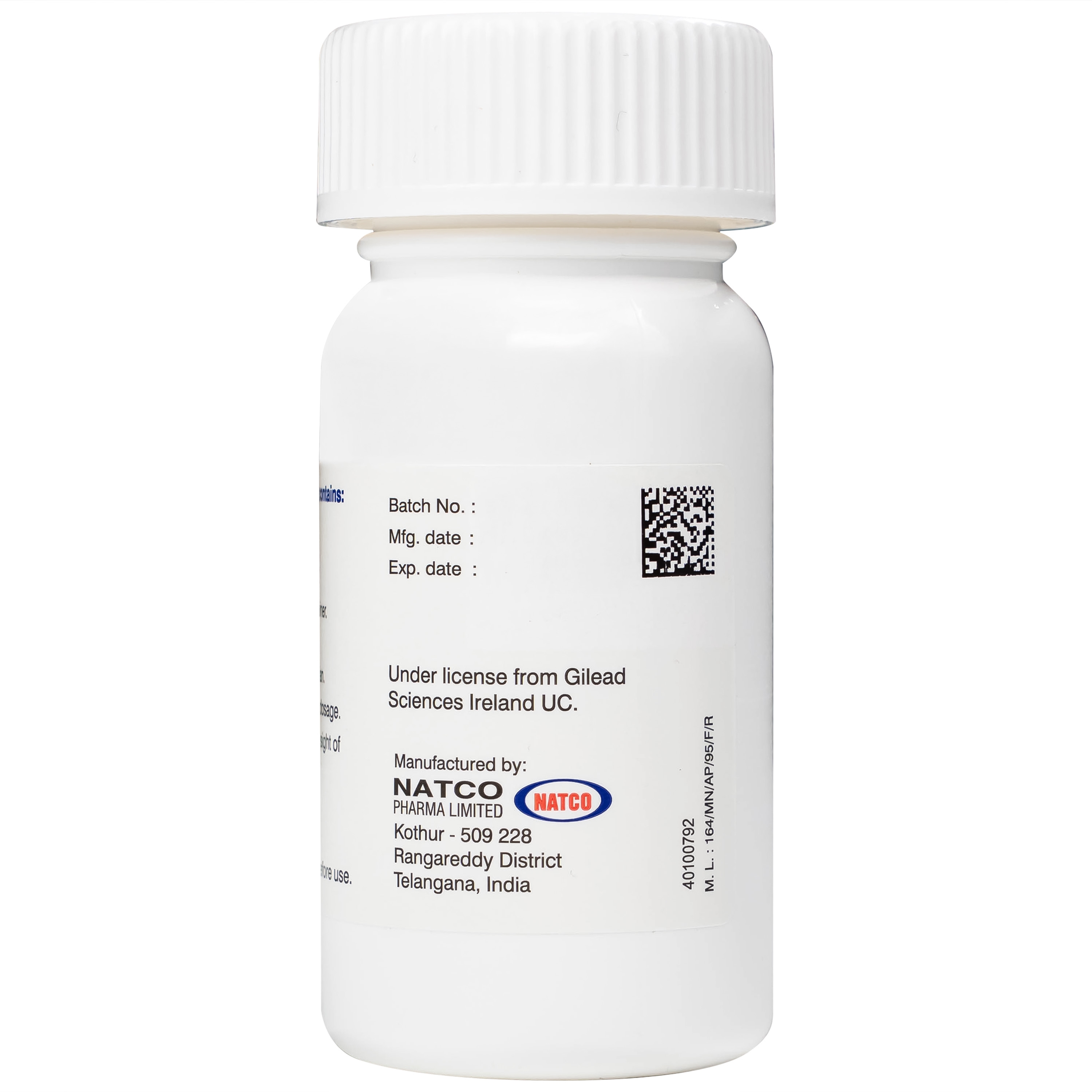Hình ảnh Thuốc Velsof 400mg/100mg Natco điều trị viêm gan virus C mạn tính ở người lớn (28 viên)
