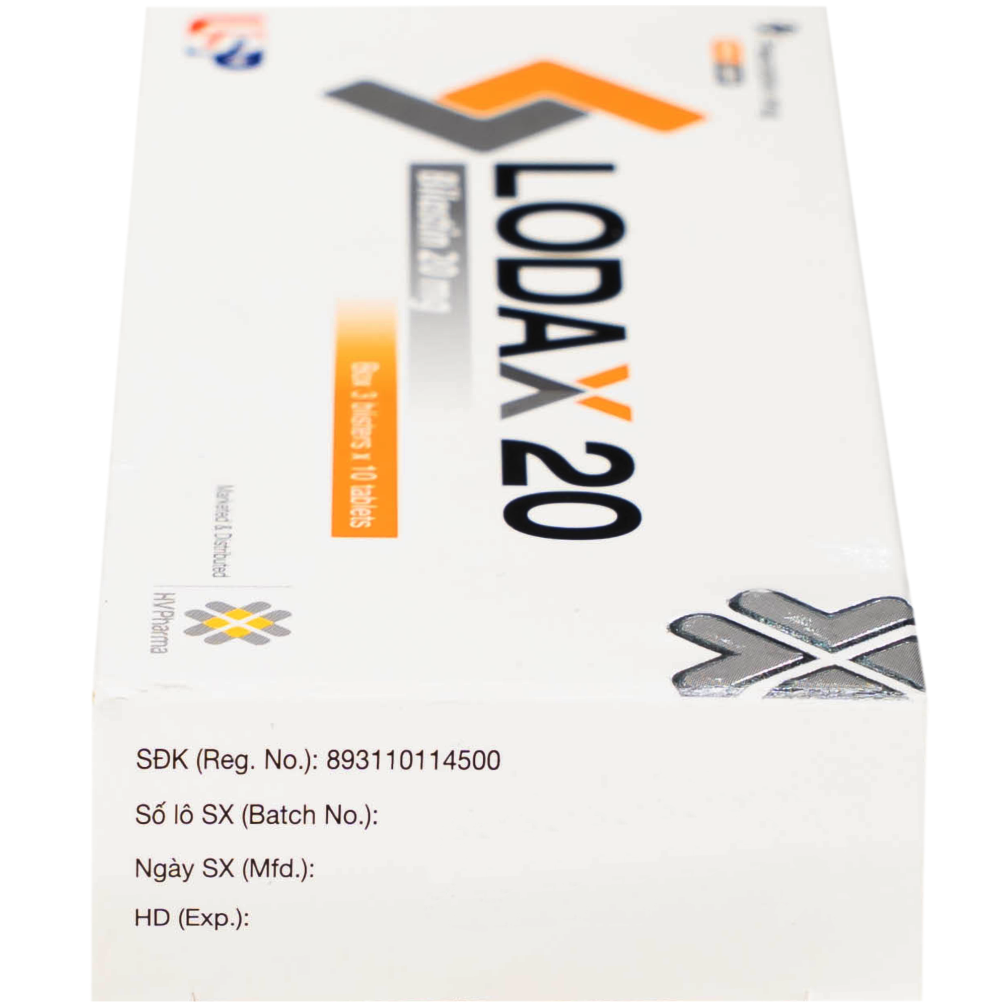 Hình ảnh Thuốc Lodax 20mg USP điều trị triệu chứng trong trường hợp viêm mũi dị ứng và mày đay (3 vỉ x 10 viên)