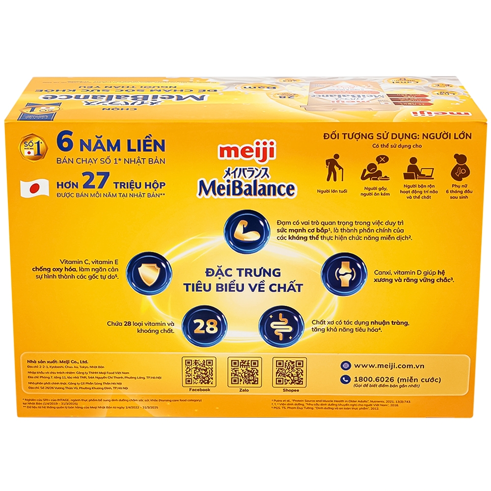 Hình ảnh Sữa cân bằng dinh dưỡng Meiji Meibalance hương ngũ cốc (24 hộp x 125ml)