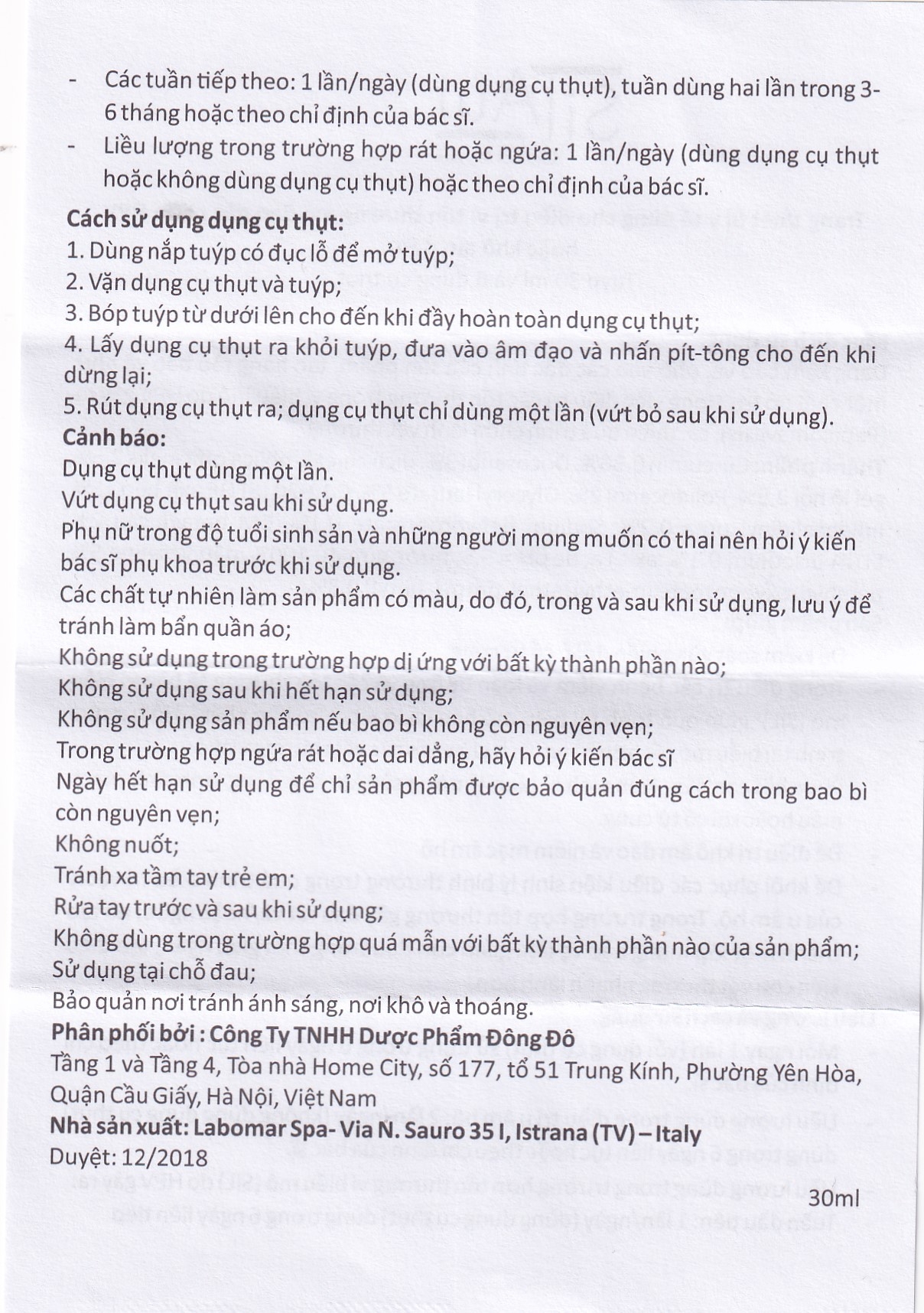 Hình ảnh Kem bôi âm đạo Vaginal Cream-gel Silaut 30ml Labomar