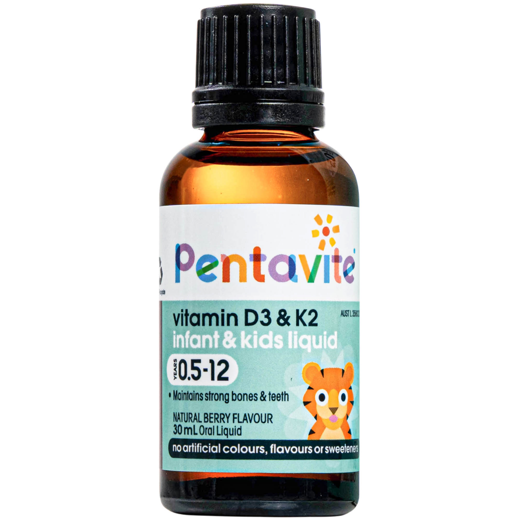 Hình ảnh Siro hỗ trợ xương và răng chắc khoẻ Pentavite Vitamin D3 & K2 Infant & Kid liquid 30ml