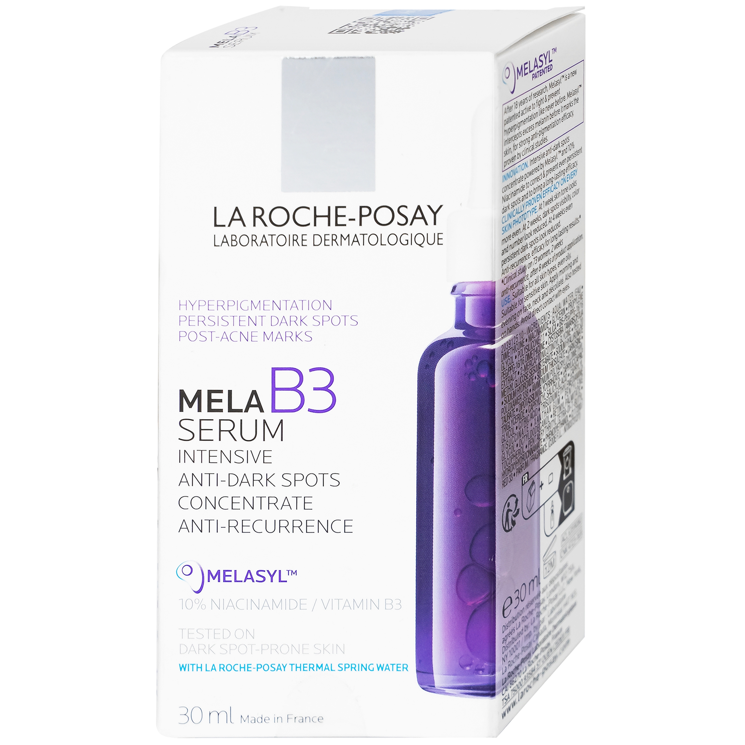 Hình ảnh Tinh chất La Roche-Posay Mela B3 Serum dưỡng da mềm mịn, mờ thâm nám, da sáng và đều màu