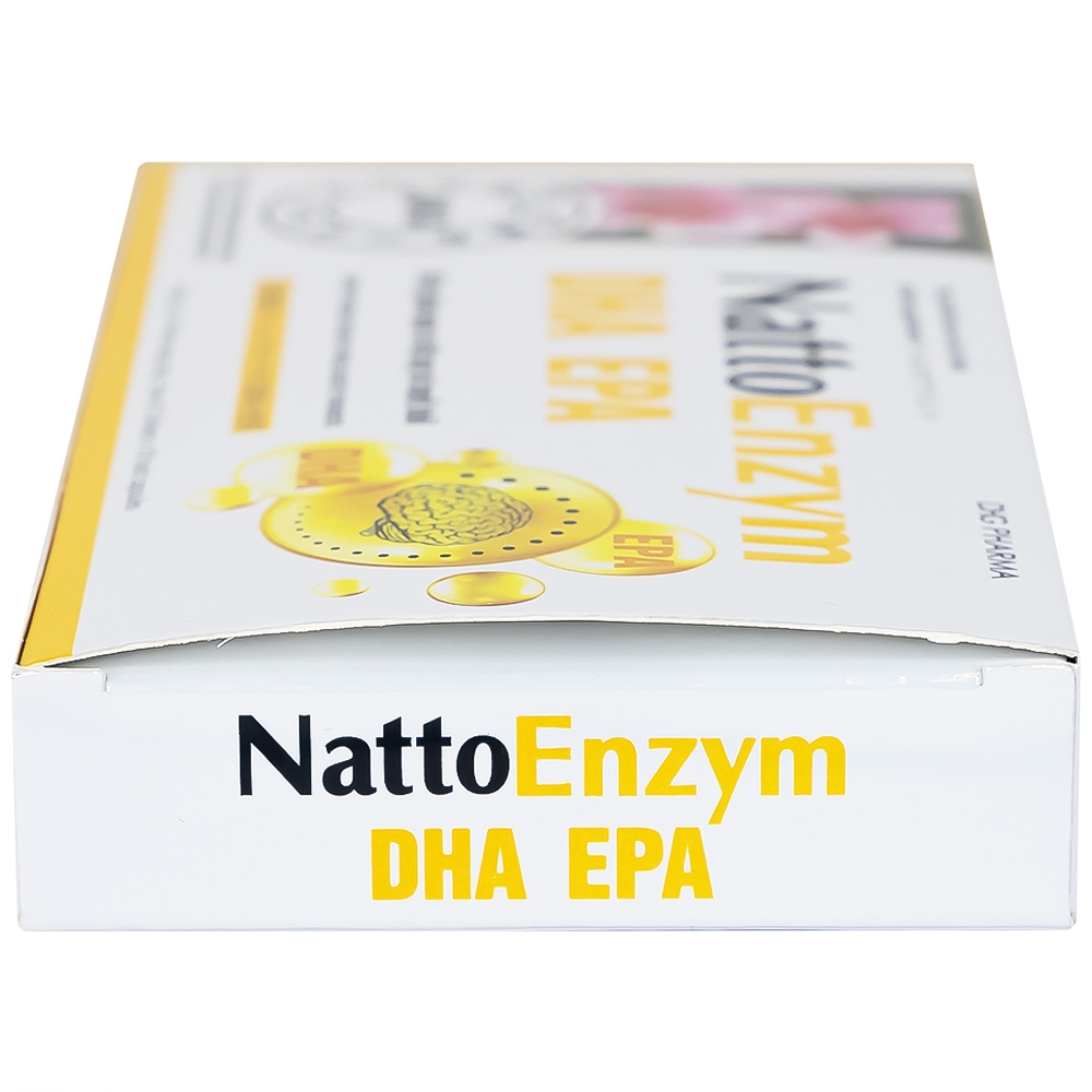 Hình ảnh Viên uống NattoEnzym DHA EPA DHG Pharma hỗ trợ giảm nguy cơ đột quỵ do huyết khối (2 vỉ x 10 viên)