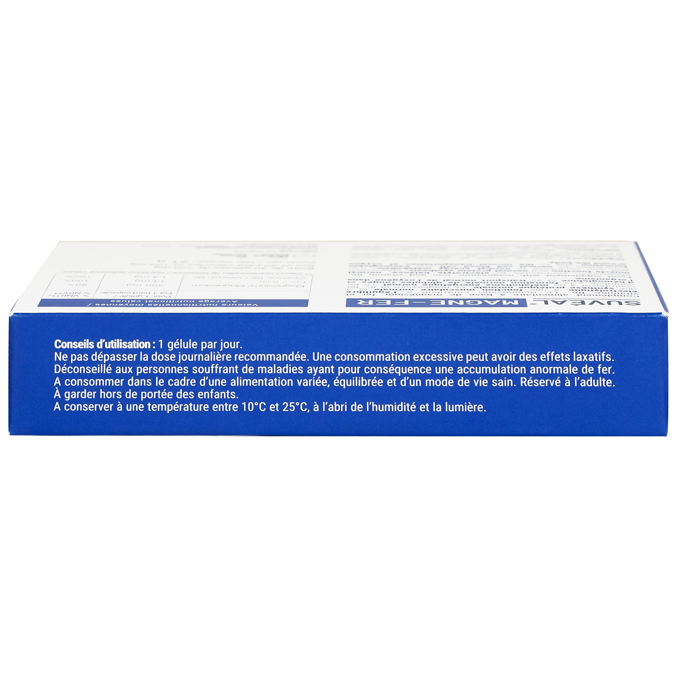 Hình ảnh Viên uống Suvéal Magne-Fer Densmore bổ sung magie, vitamin B6 và sắt cho cơ thể (2 vỉ x 15 viên)