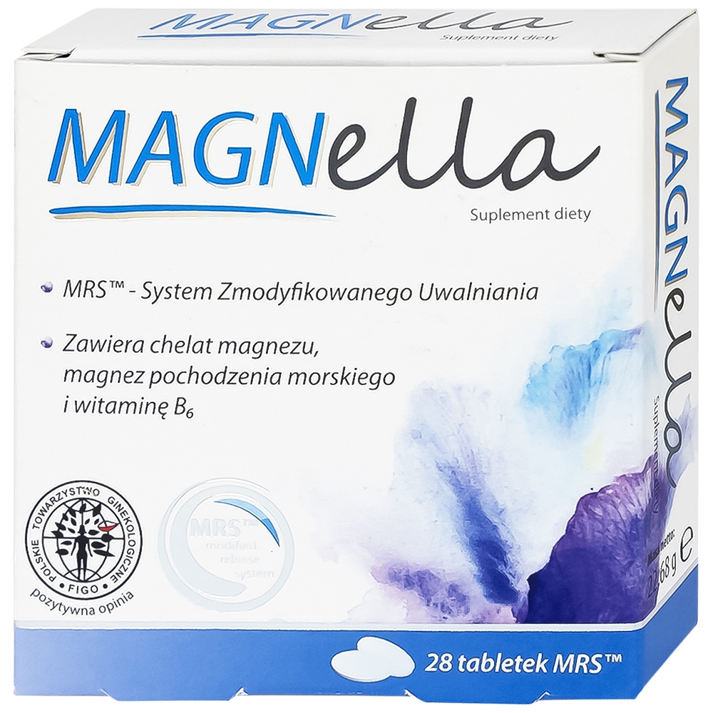 Hình ảnh Viên uống Magnella Natur Produkt Pharma hỗ trợ cải thiện tổn thương thần kinh do thiếu vitamin B6, magiê (2 vỉ x 14 viên)