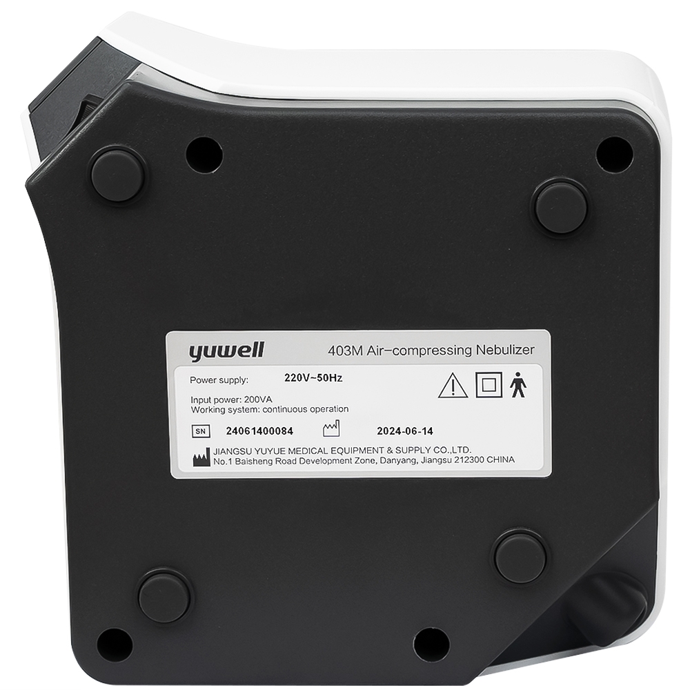 Hình ảnh Máy xông khí dung nén khí Yuwell 403M chuyển thuốc dạng dung dịch thành sương mù cho niêm mạc hô hấp