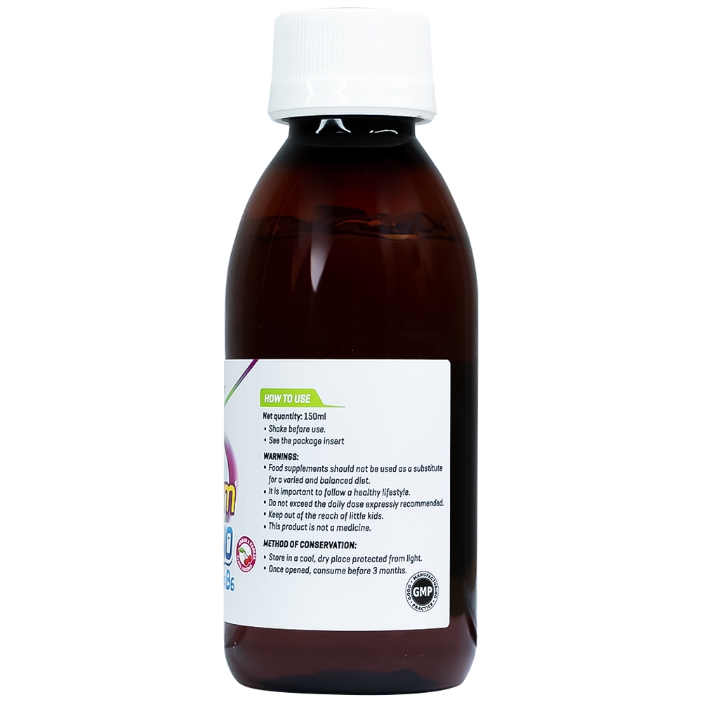 Hình ảnh Dung dịch Masvitam Magnesium + Vit C + Vic B6 150ml bổ sung Magnesium, Vitamin C và Vitamin B6 cho cơ thể