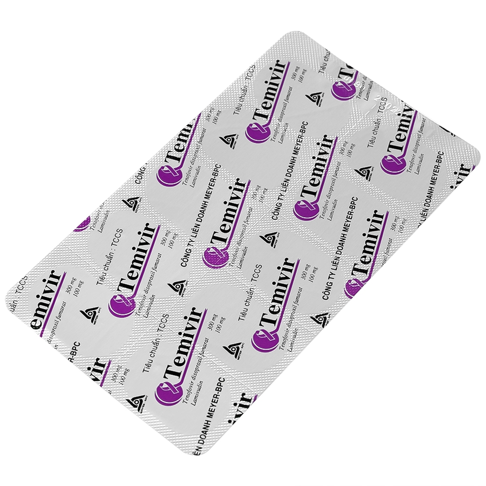 Hình ảnh Thuốc Temivir Meyer - BPC hỗ trợ điều trị nhiễm HIV-I hoặc điều trị viêm gan B mạn tính (3 vỉ x 10 viên)